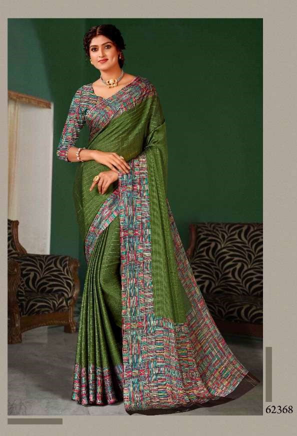 Vipul Presents Shimmer Juliet Chiffon Printed Sarees Collection