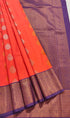 Kanchi Vegan Silk Saree With Contrast Blouse and Rich Jari Pallu
