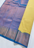 Kanchi Vegan Silk Saree With Contrast Blouse and Rich Jari Pallu