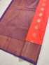 Kanchi Vegan Silk Saree With Contrast Blouse and Rich Jari Pallu