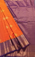 Kanchi Vegan Silk Saree With Contrast Blouse and Rich Jari Pallu