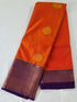 Kanchi Vegan Silk Saree With Contrast Blouse and Rich Jari Pallu