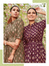 Vee Fab Presents Style Out  Slub With Gold Print Long Kurtis