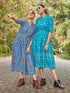 Vee Fab Presents Style Out  Slub With Gold Print Long Kurtis