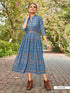 Vee Fab Presents Style Out  Slub With Gold Print Long Kurtis