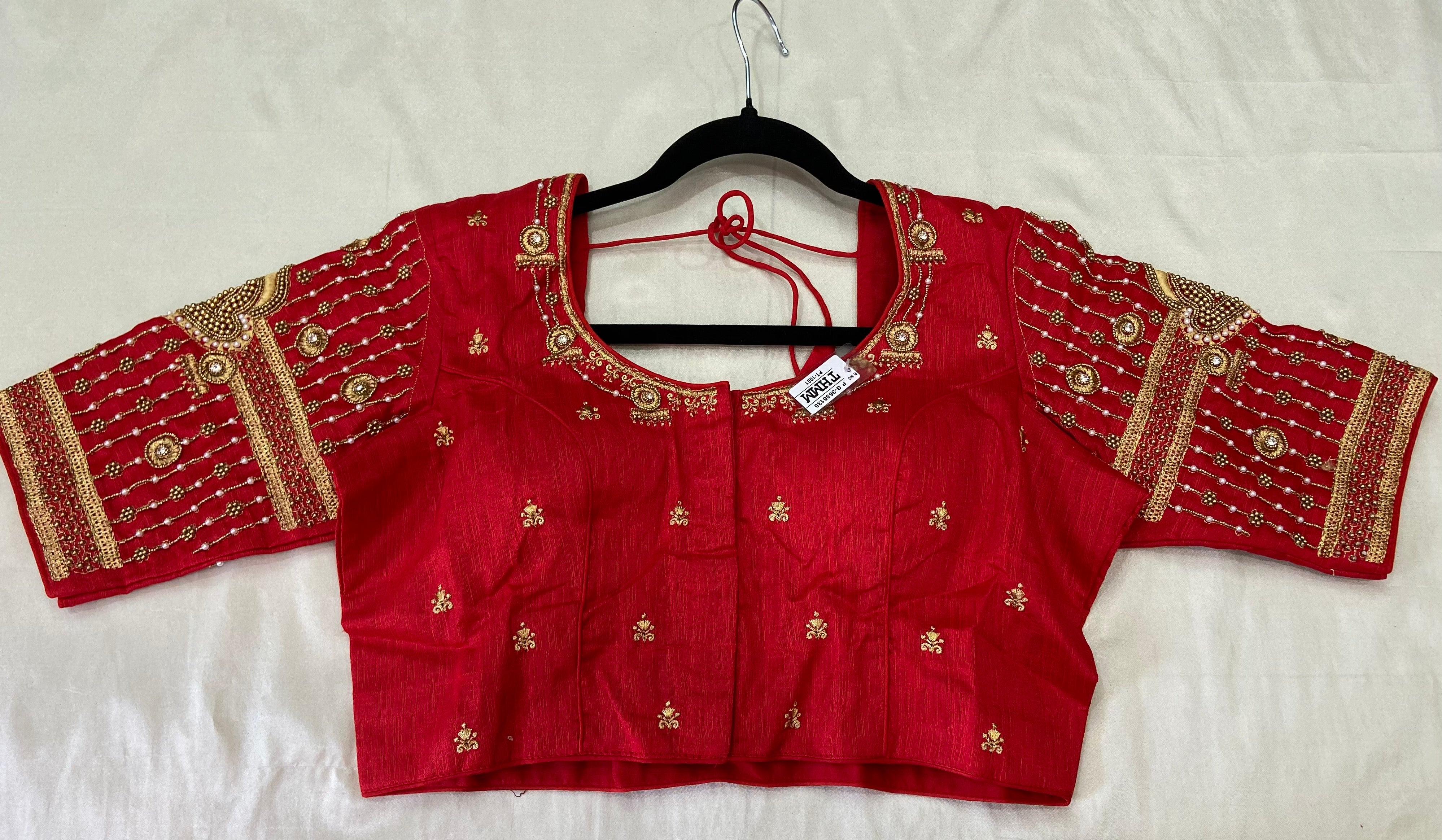 Aari Work Ready made Saree Blouse (40-44) - Generic 