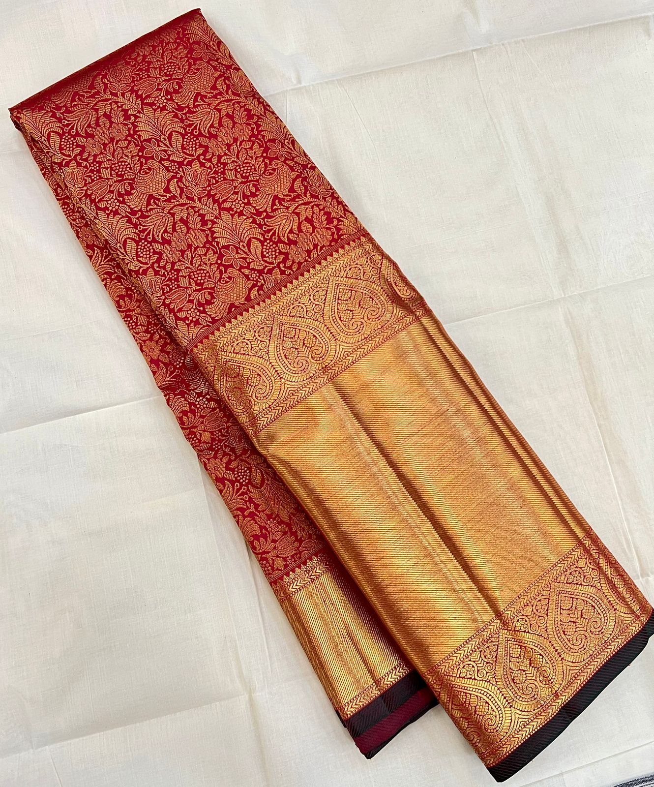Kanchipuram Pure Silk Pure Zari  Saree