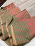 Kanchipuram 100 count pure cotton Saree with running blouse and lined pallu