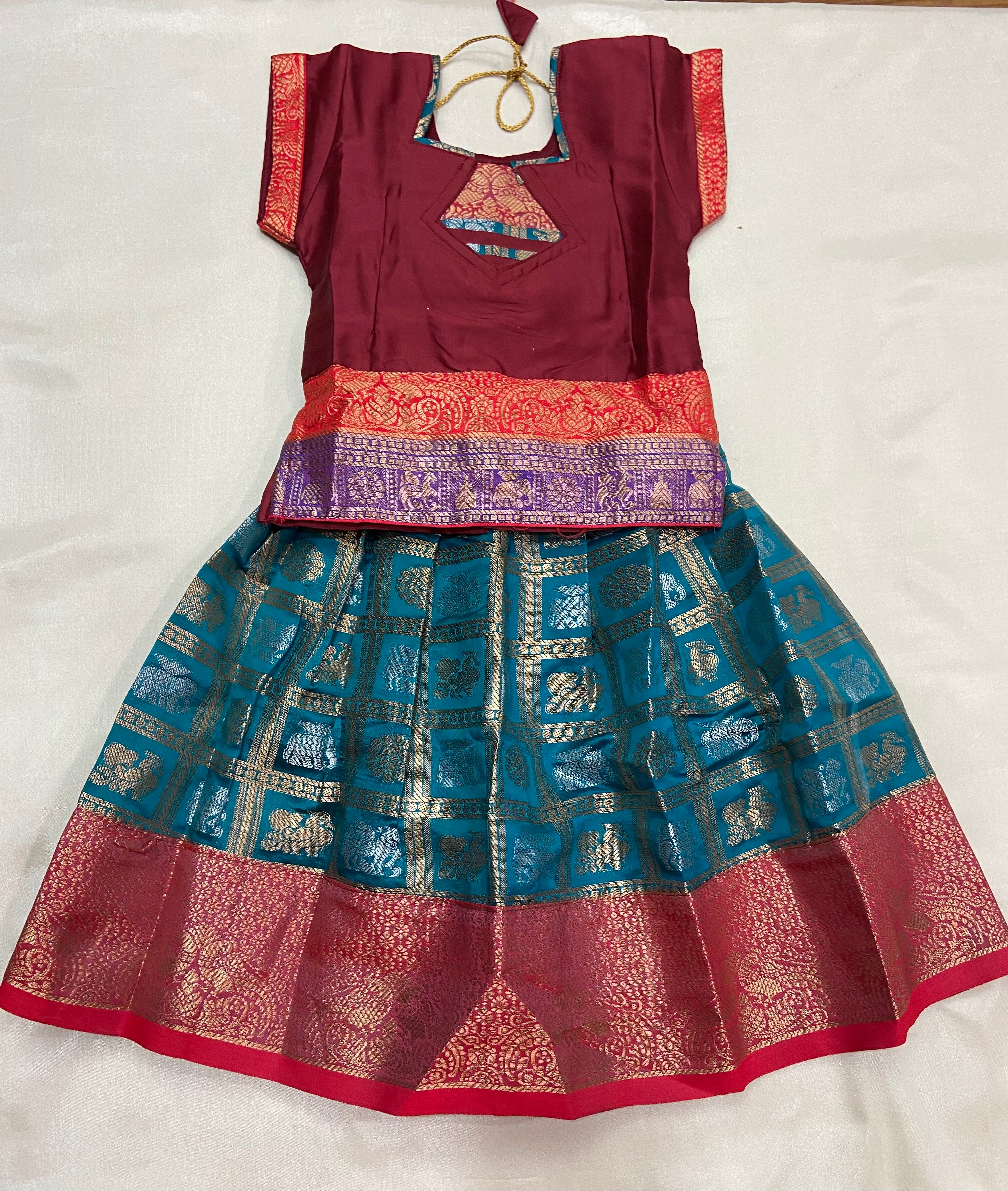 Traditional pattu pavadai