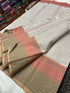 Kanchipuram 100 count pure cotton Saree with running blouse and lined pallu