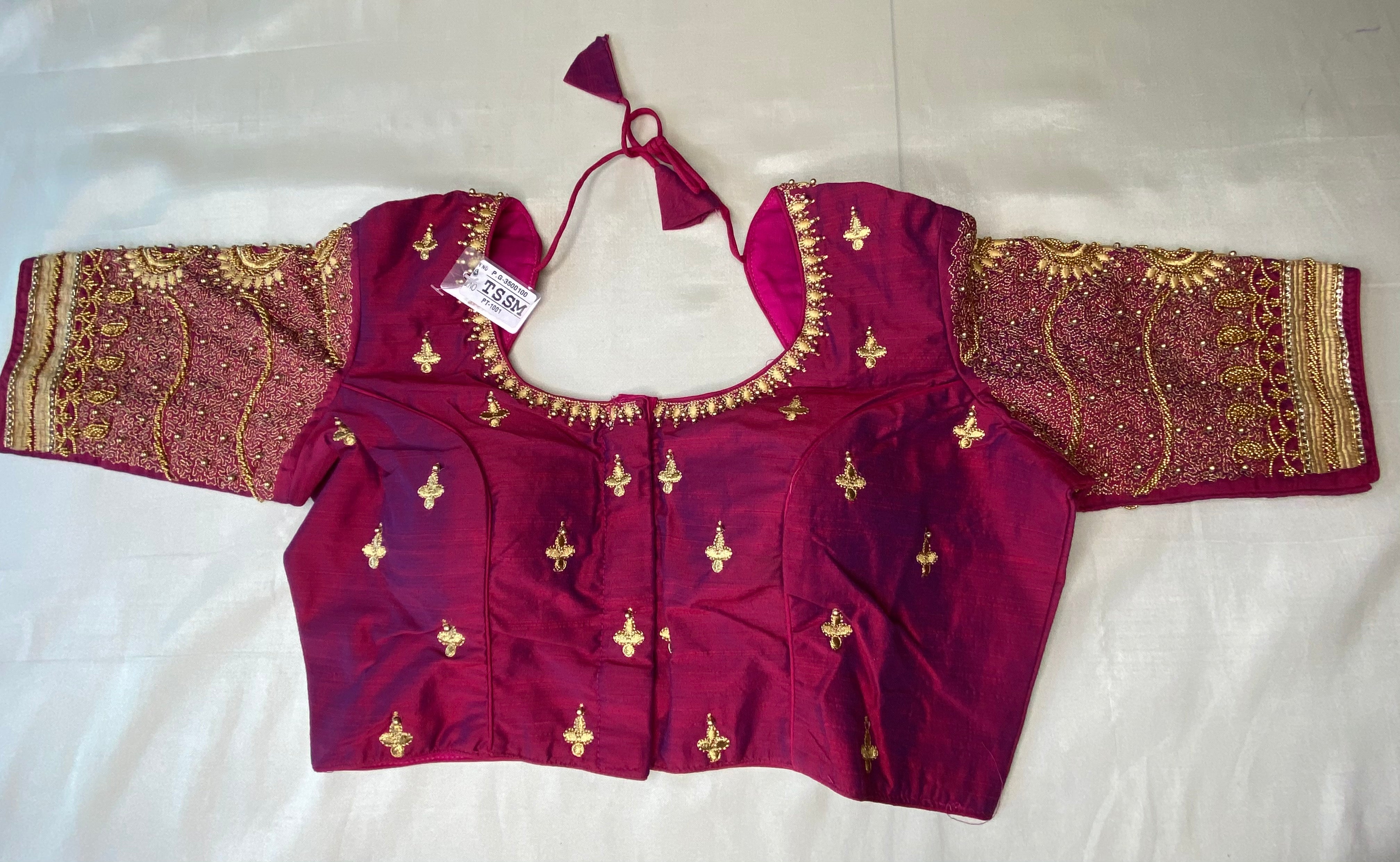 Aari Work Ready made Saree Blouse - Generic 