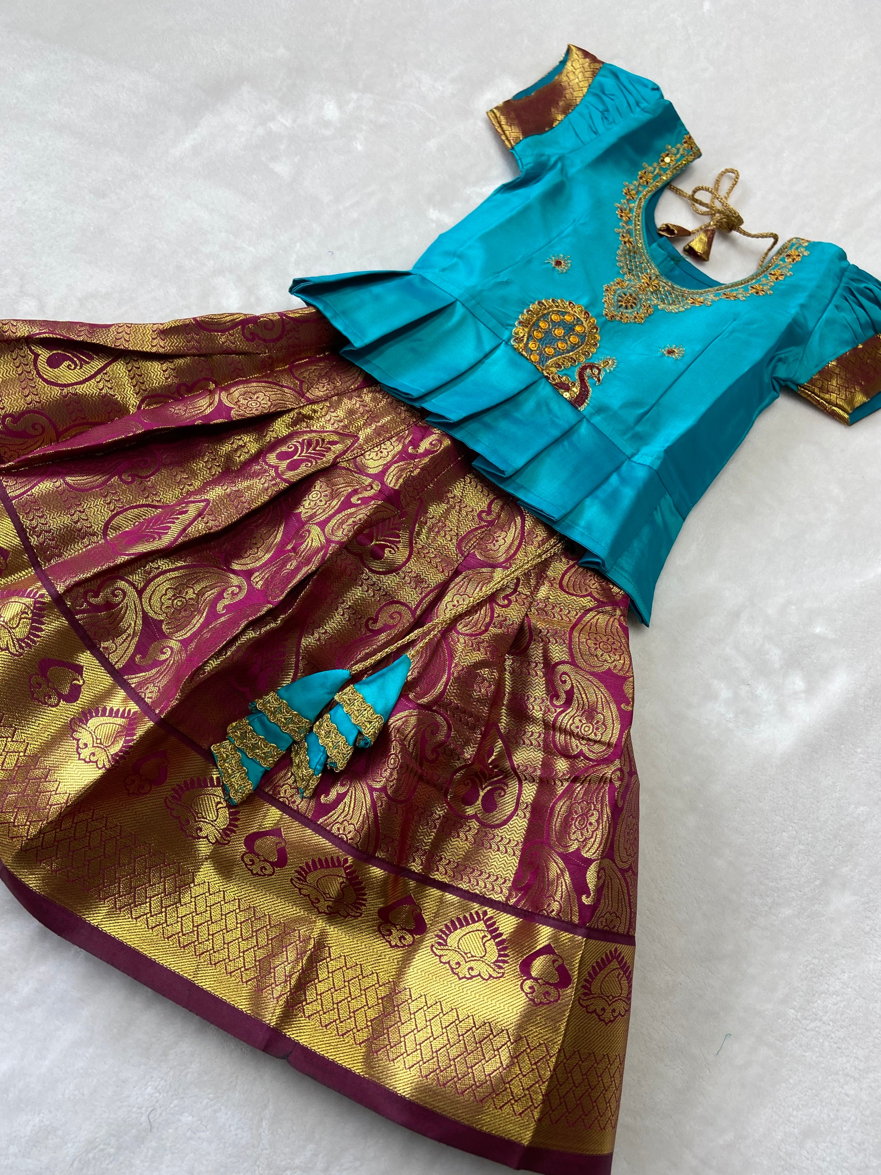 Traditional pattu pavadai - Generic 