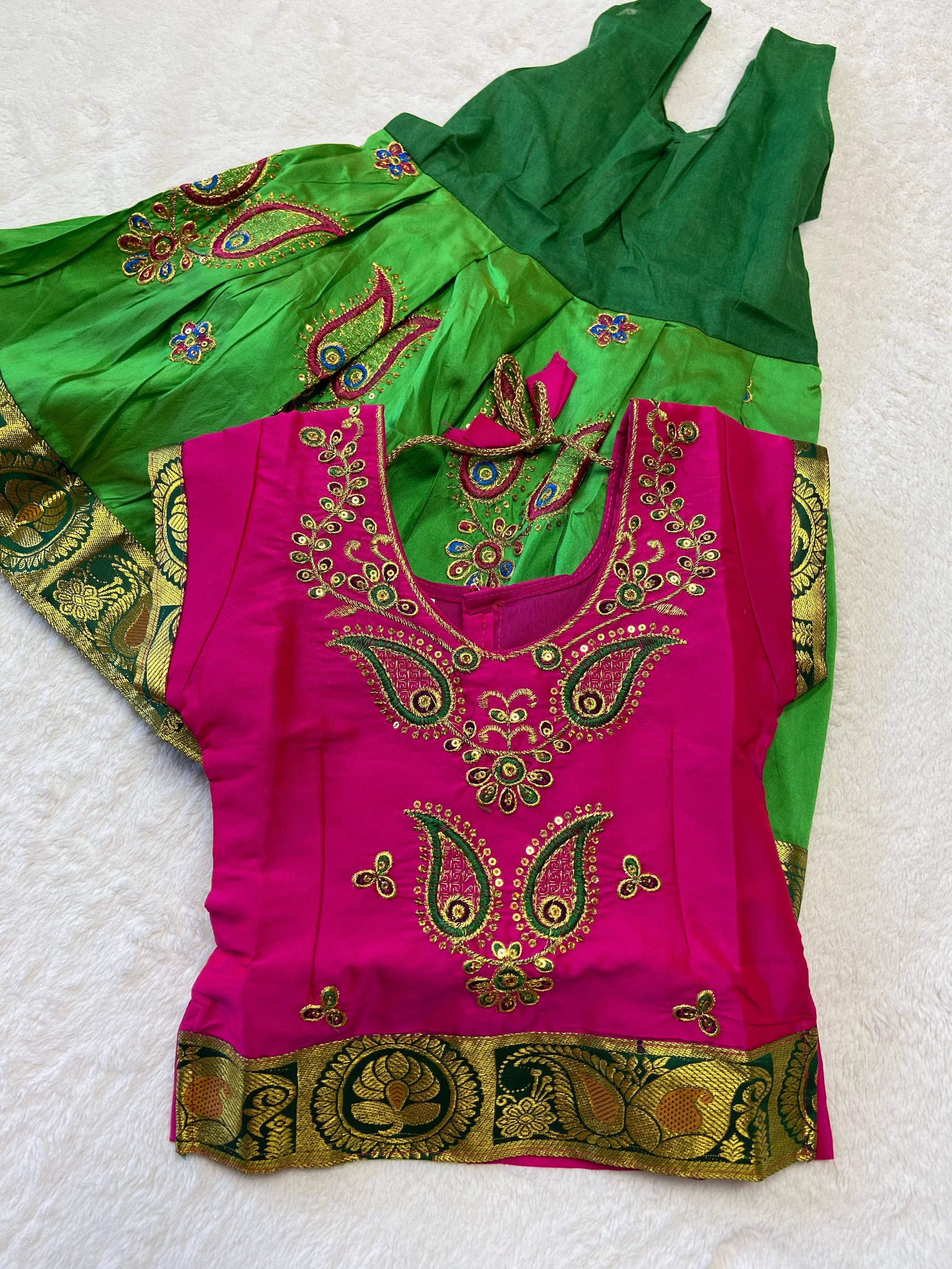 Traditional pattu pavadai - Generic 
