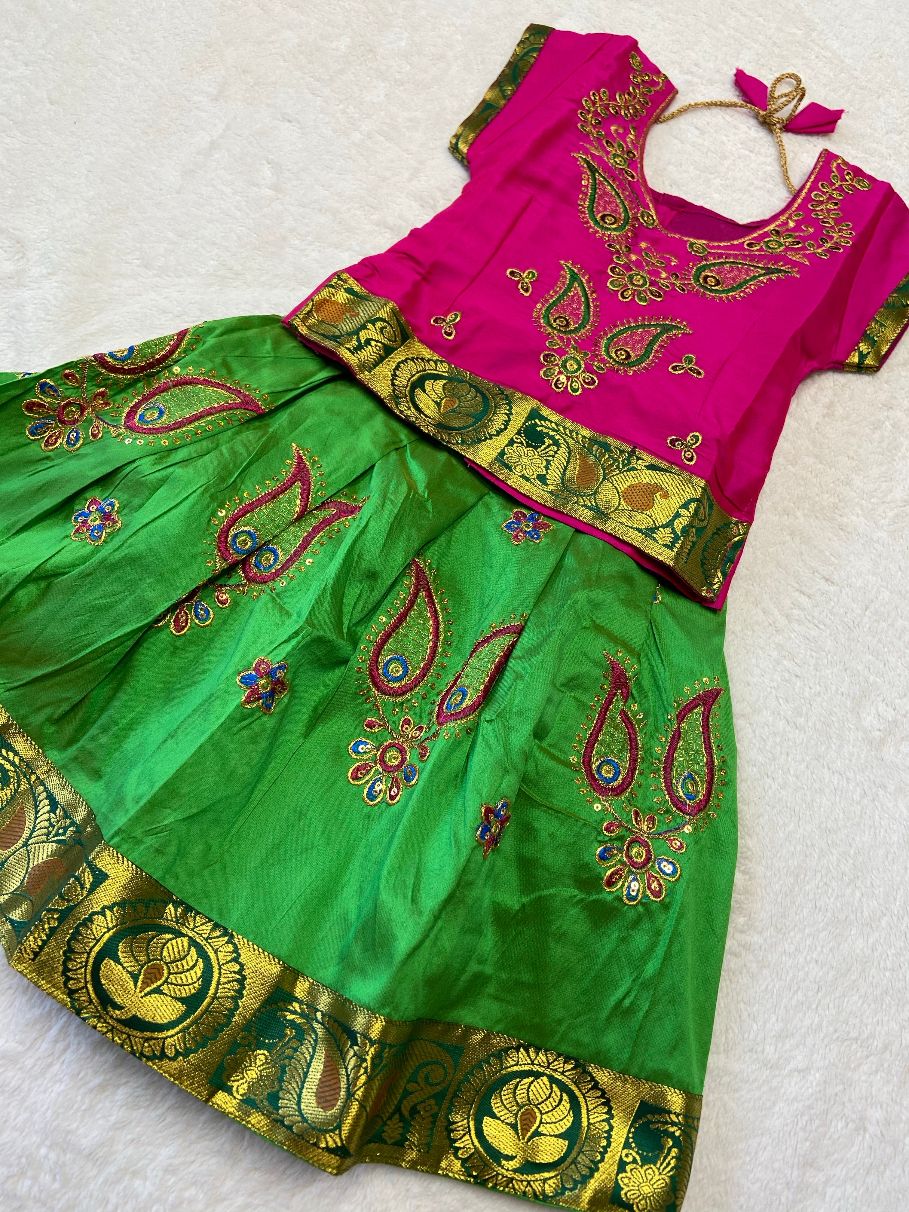 Traditional pattu pavadai - Generic 