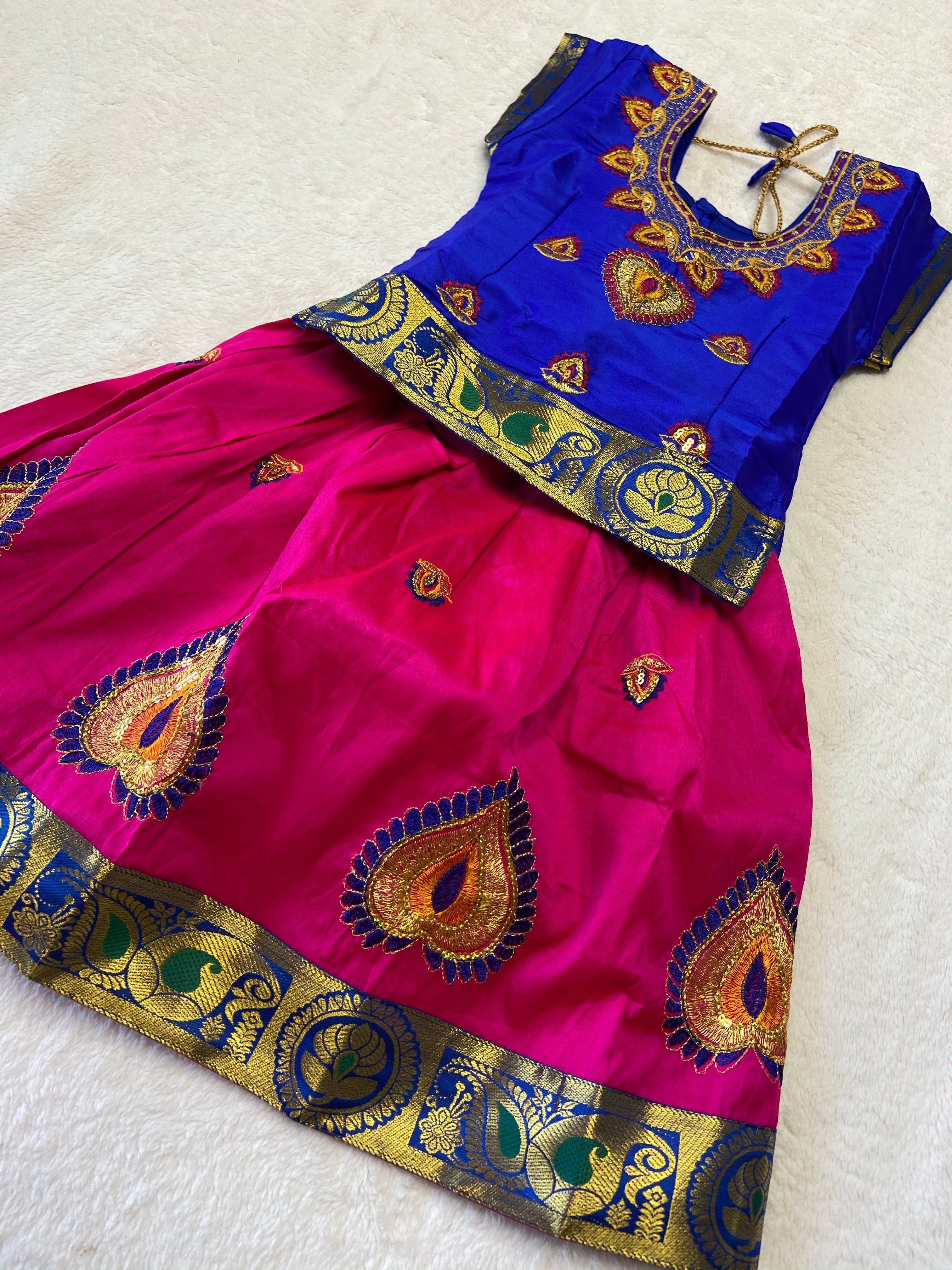 Traditional pattu pavadai - Generic 