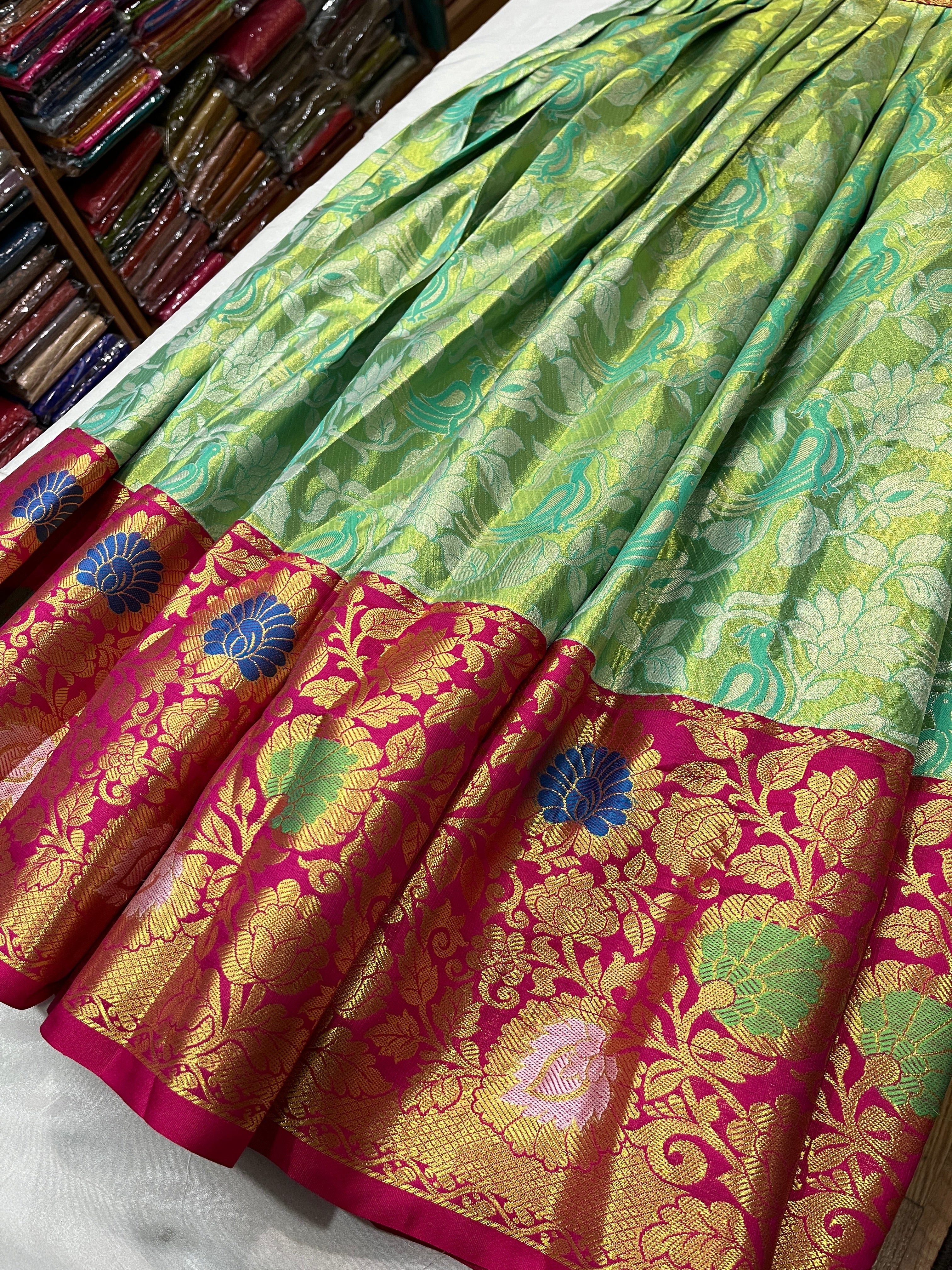 Fully stitched half saree or Lehenga  set