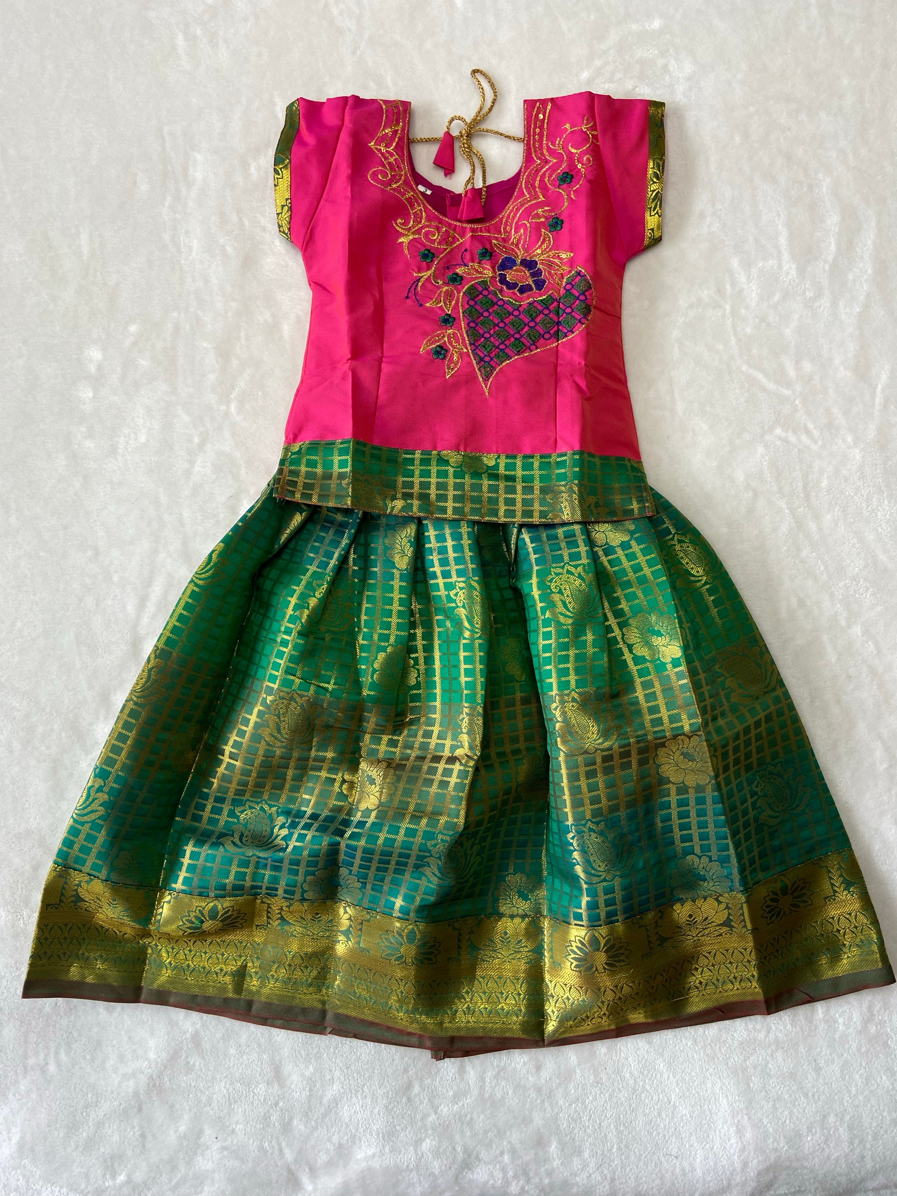Traditional pattu pavadai - Generic 