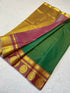 Kanchi soft  saree with contrast pallu & contrast blouse - Generic 