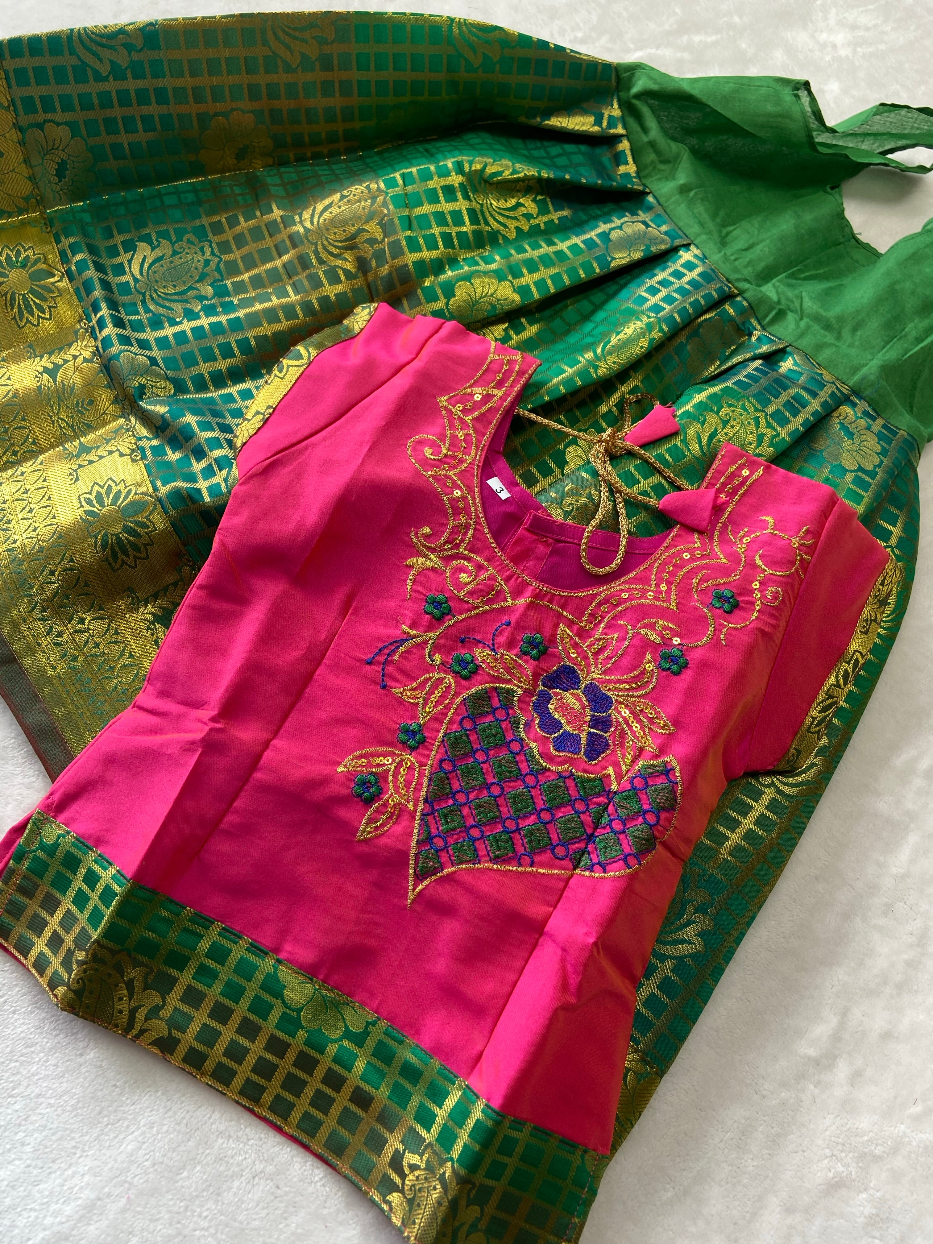 Traditional pattu pavadai - Generic 