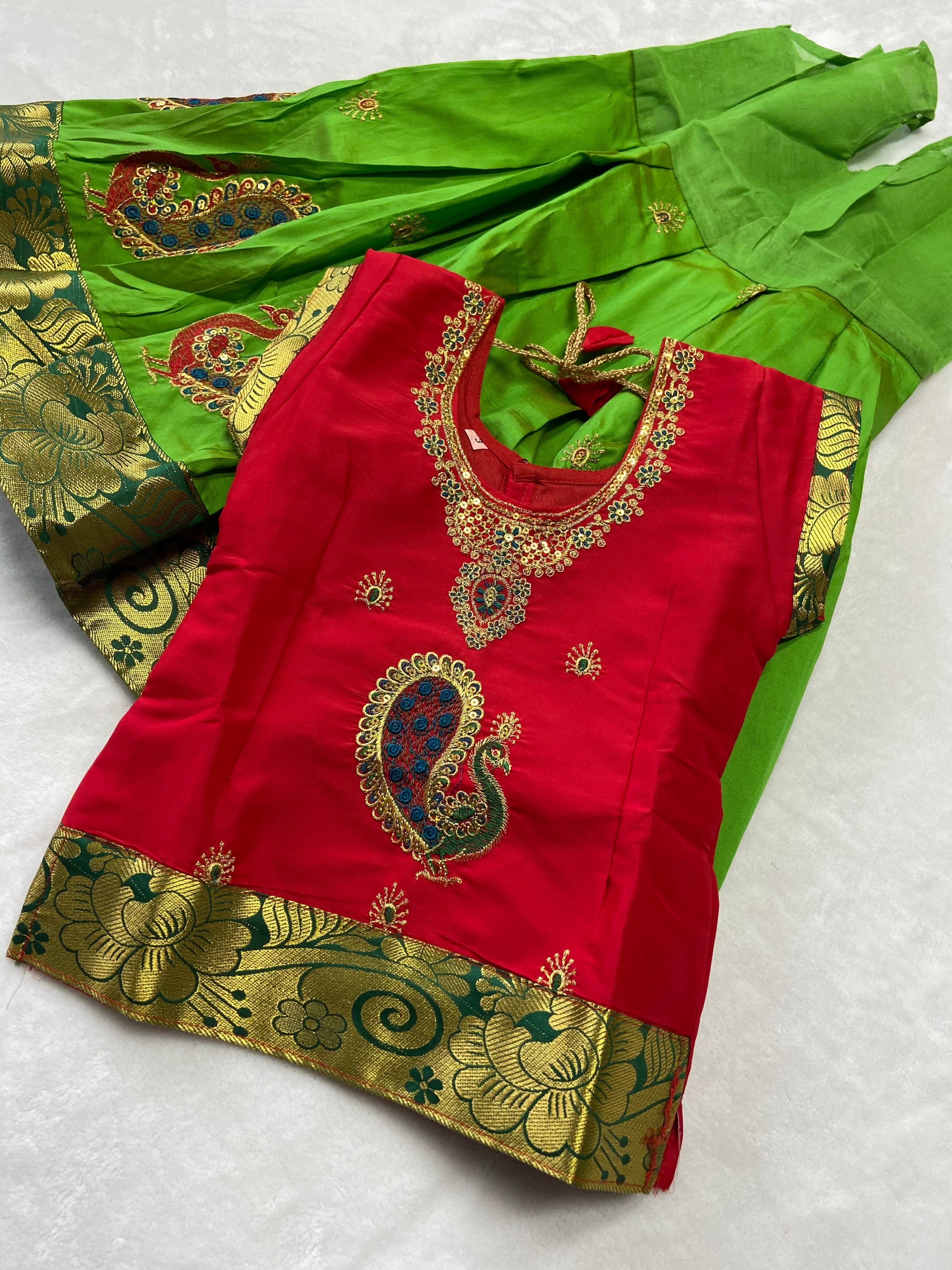 Traditional pattu pavadai - Generic 