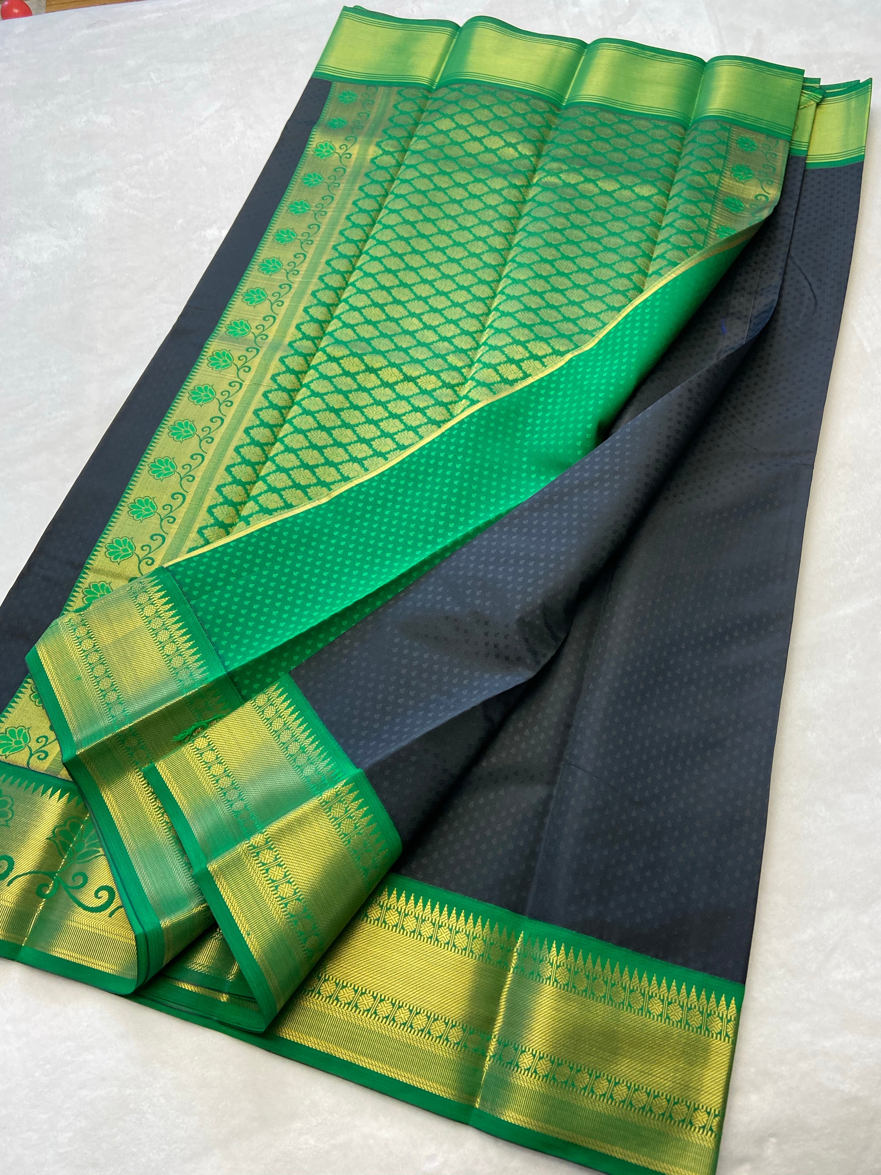 Kanchipuram korvai border soft Semi silk - Generic 