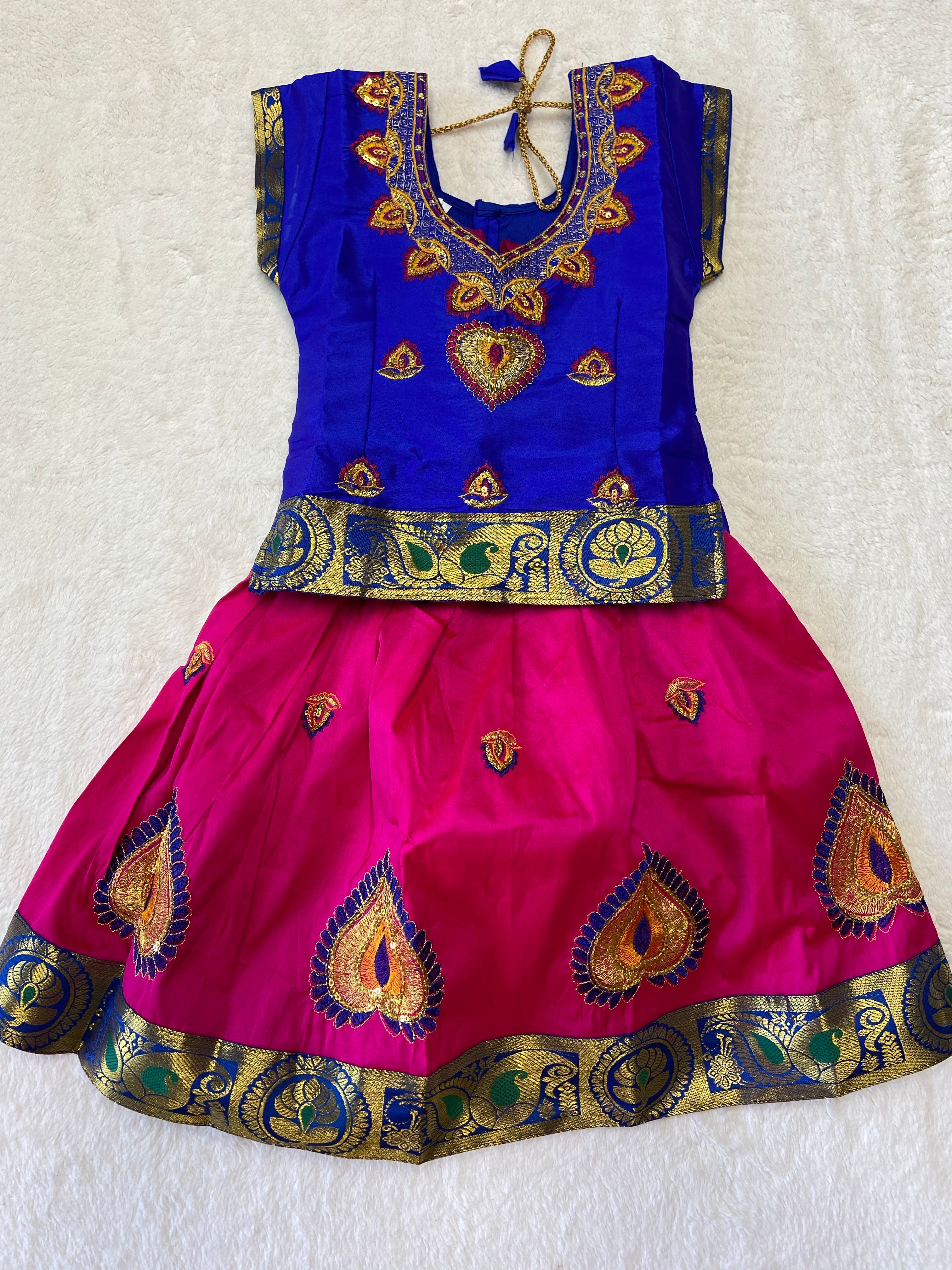 Traditional pattu pavadai - Generic 
