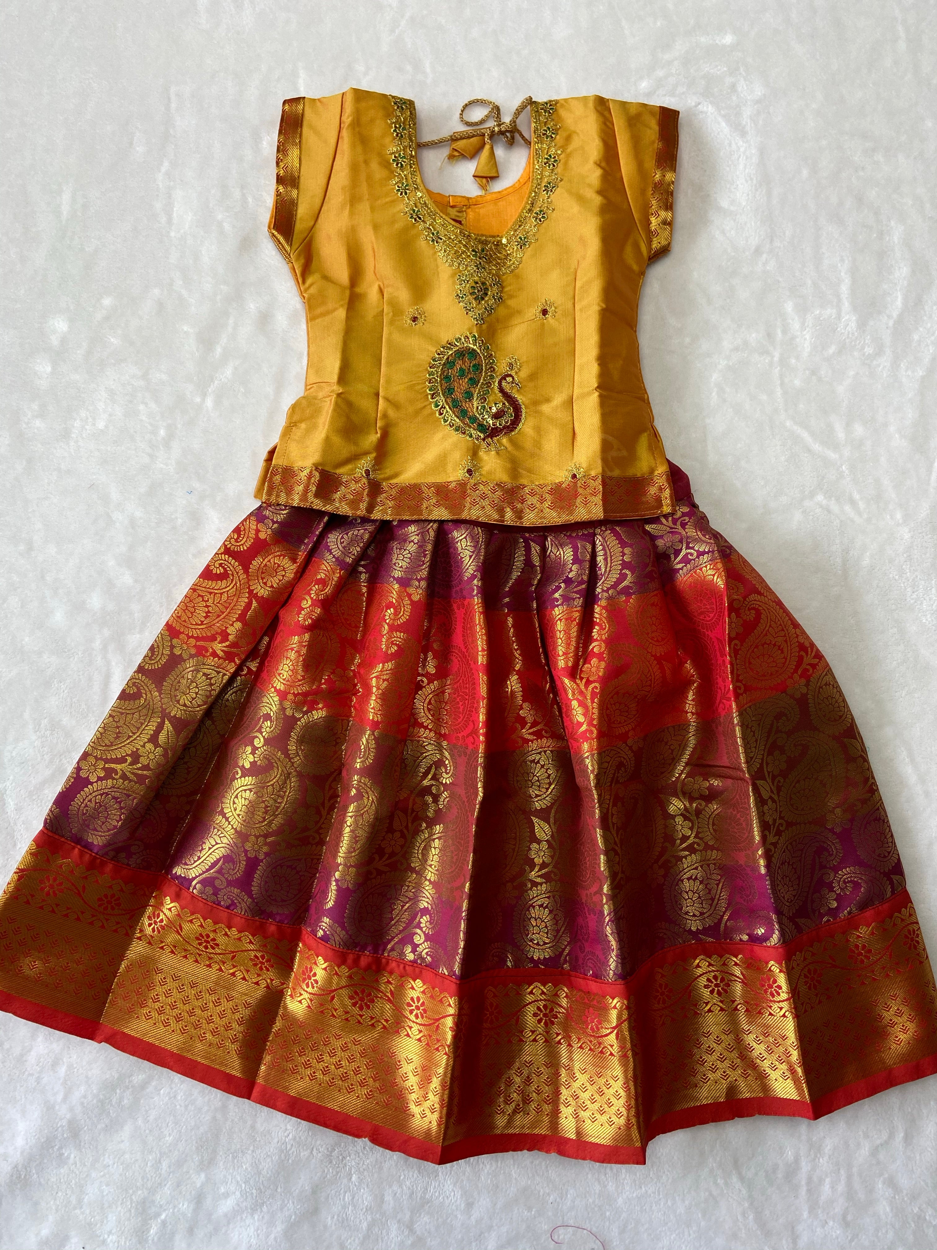 Traditional pattu pavadai - Generic 