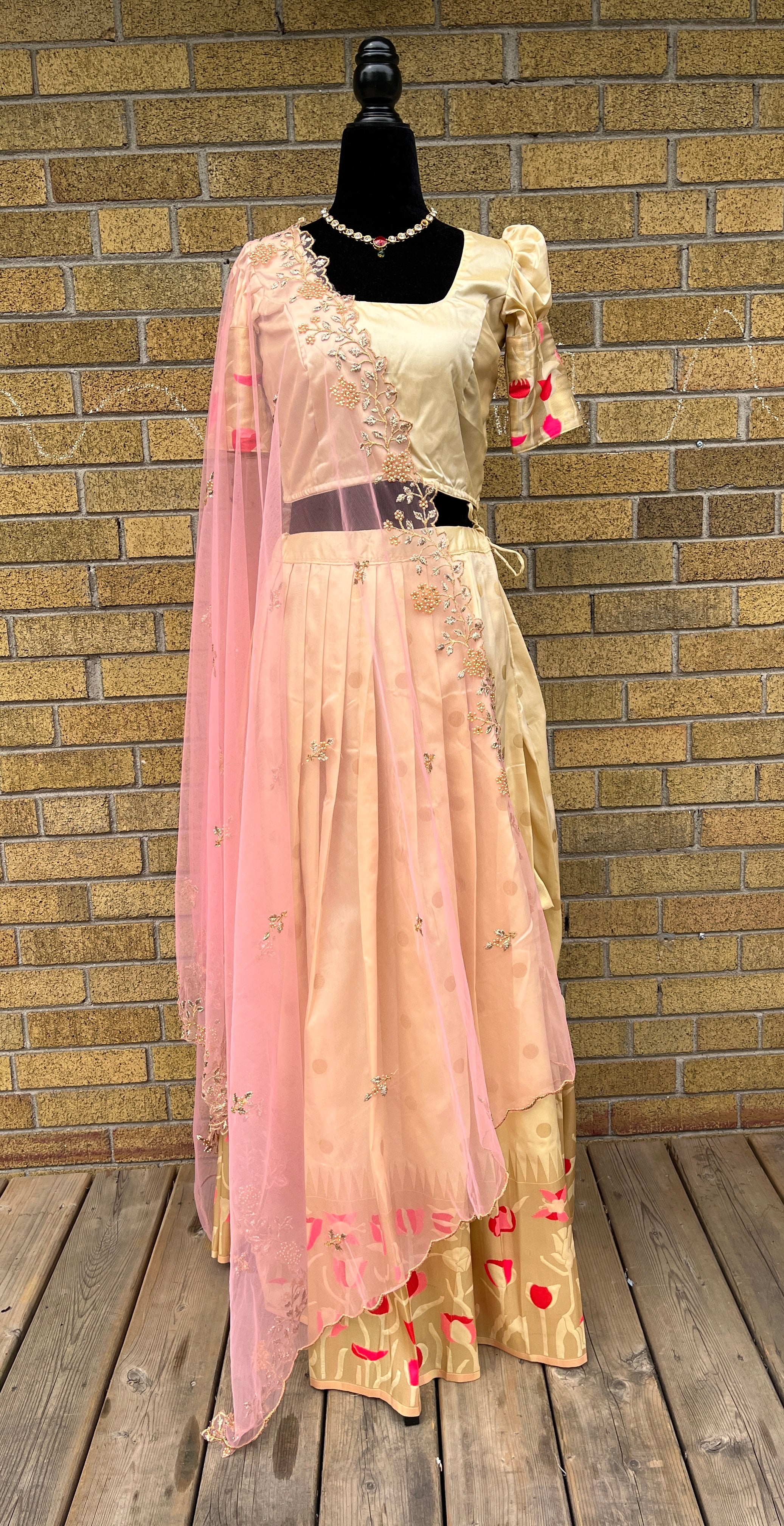 Fully stitched half saree or Lehenga  set