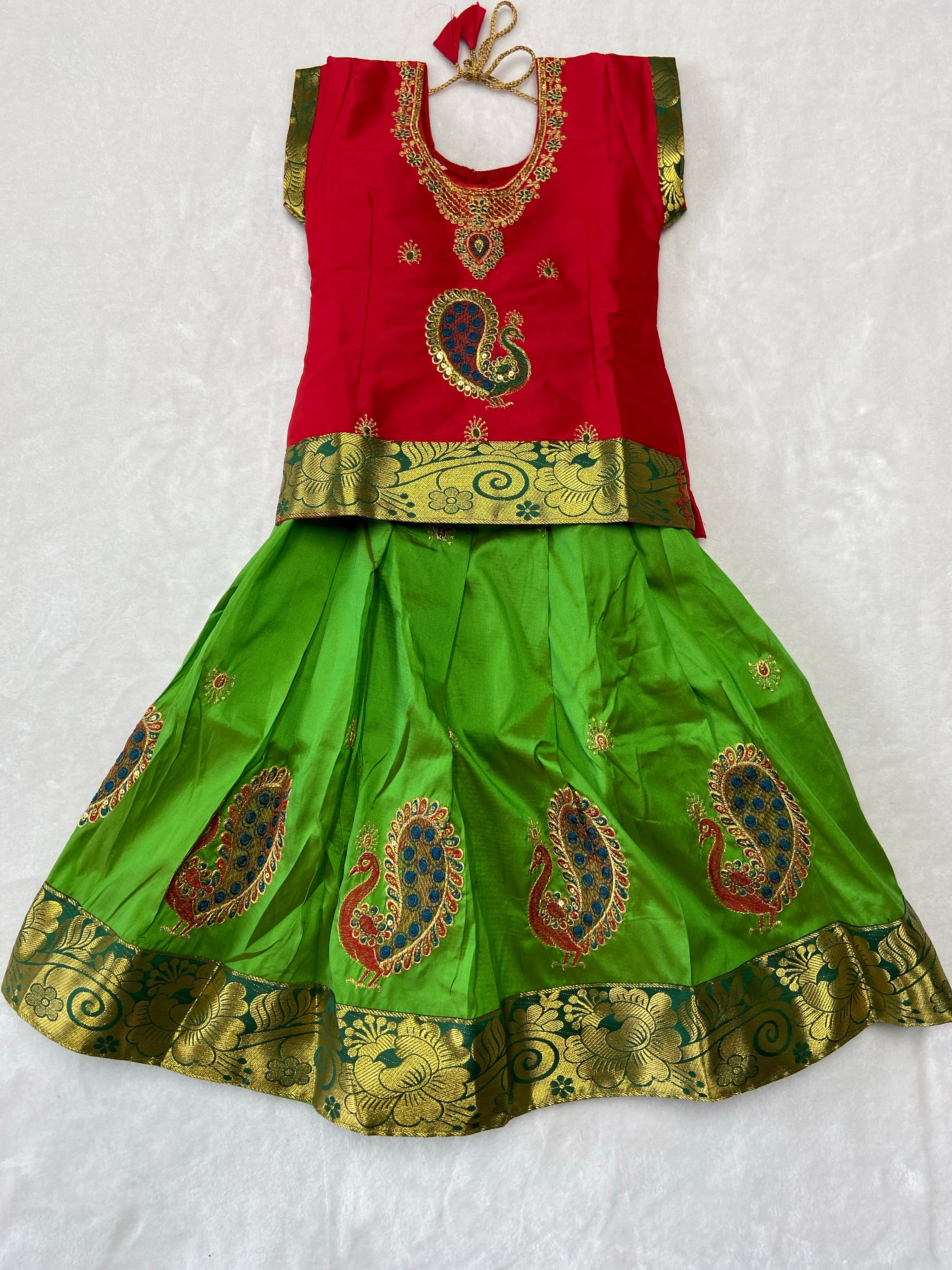 Traditional pattu pavadai - Generic 