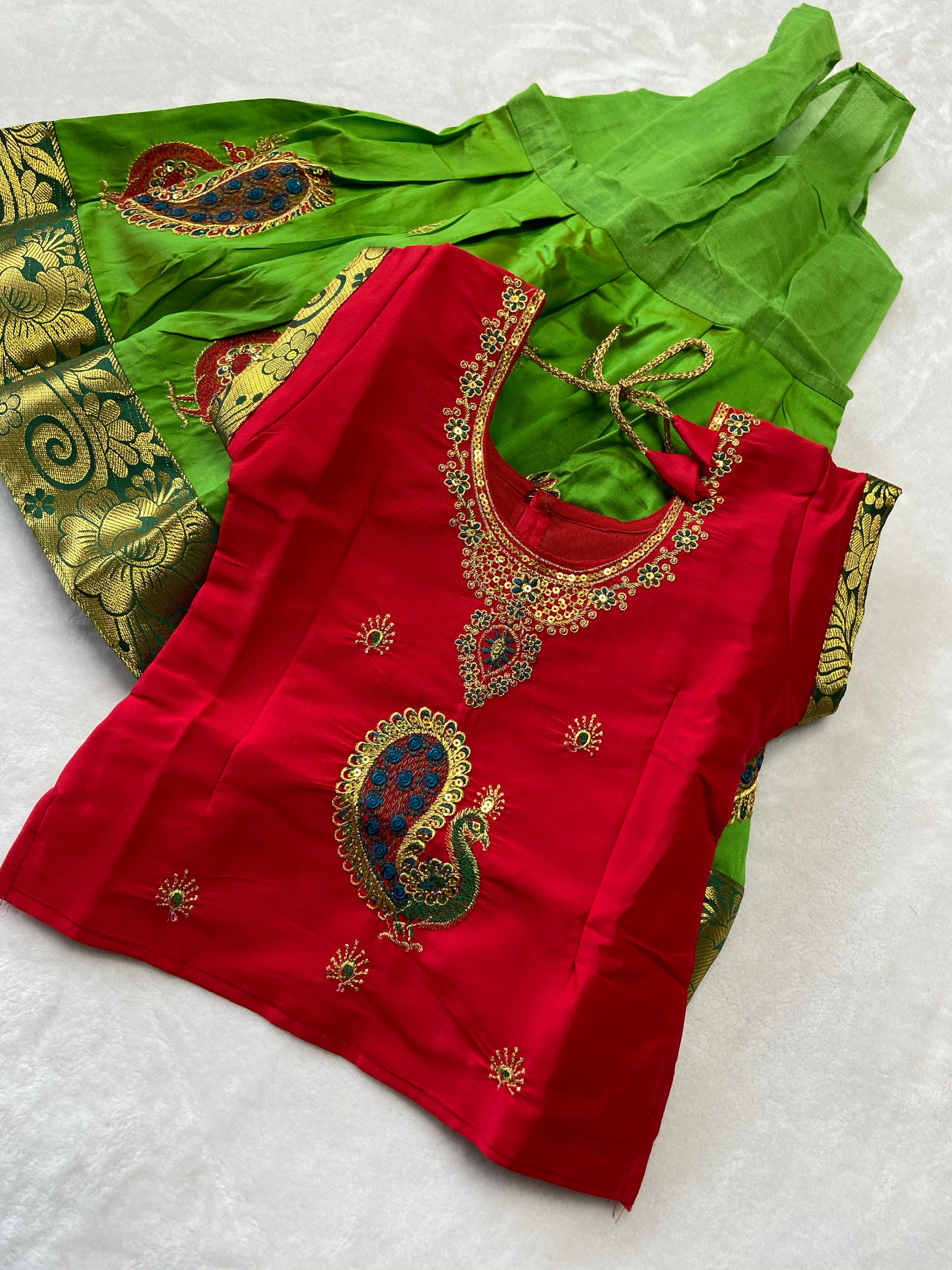 Traditional pattu pavadai - Generic 