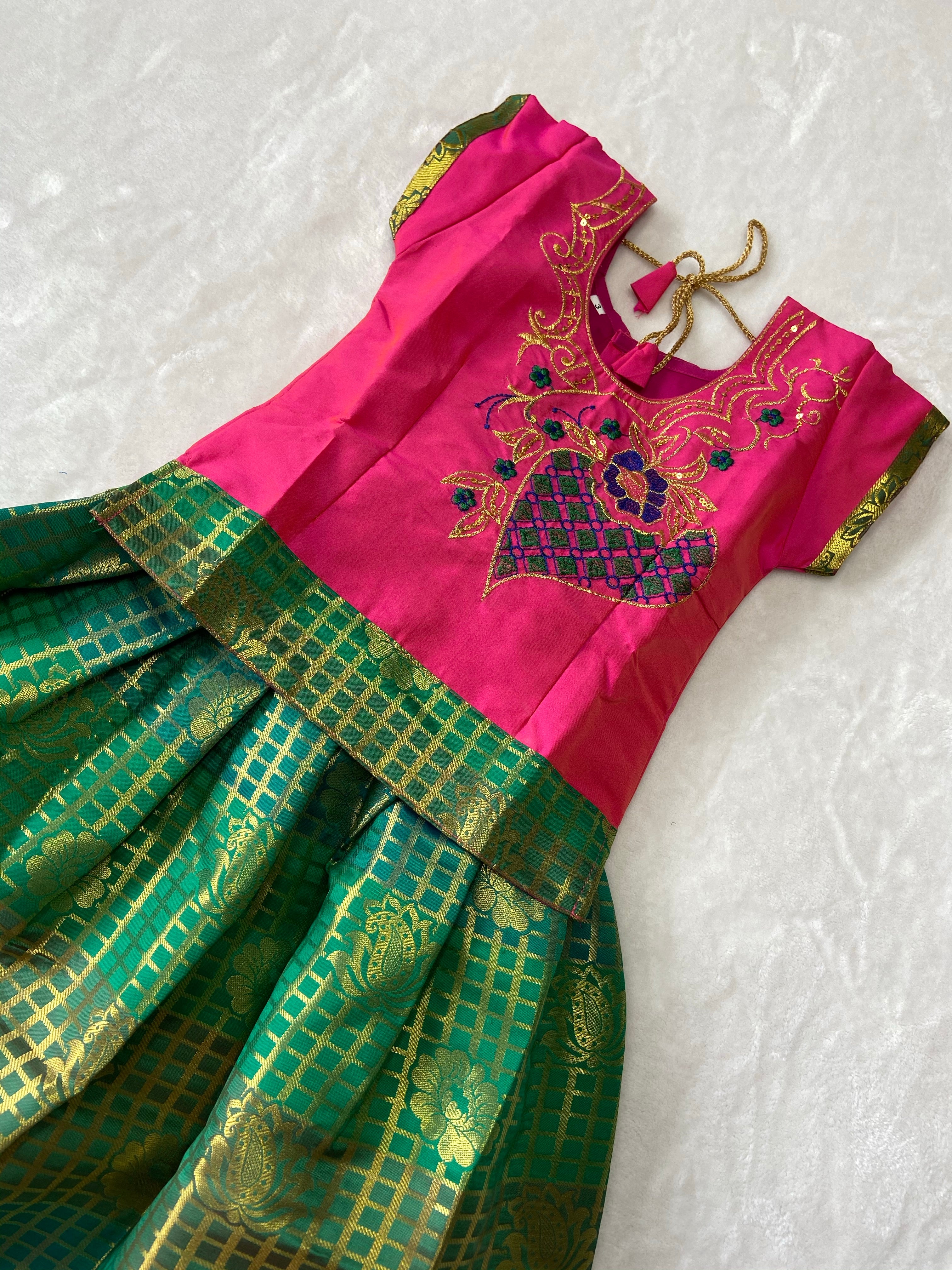 Traditional pattu pavadai - Generic 