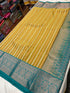 Kanchi Vegan Silk Saree With Contrast Blouse and Rich Jari Pallu