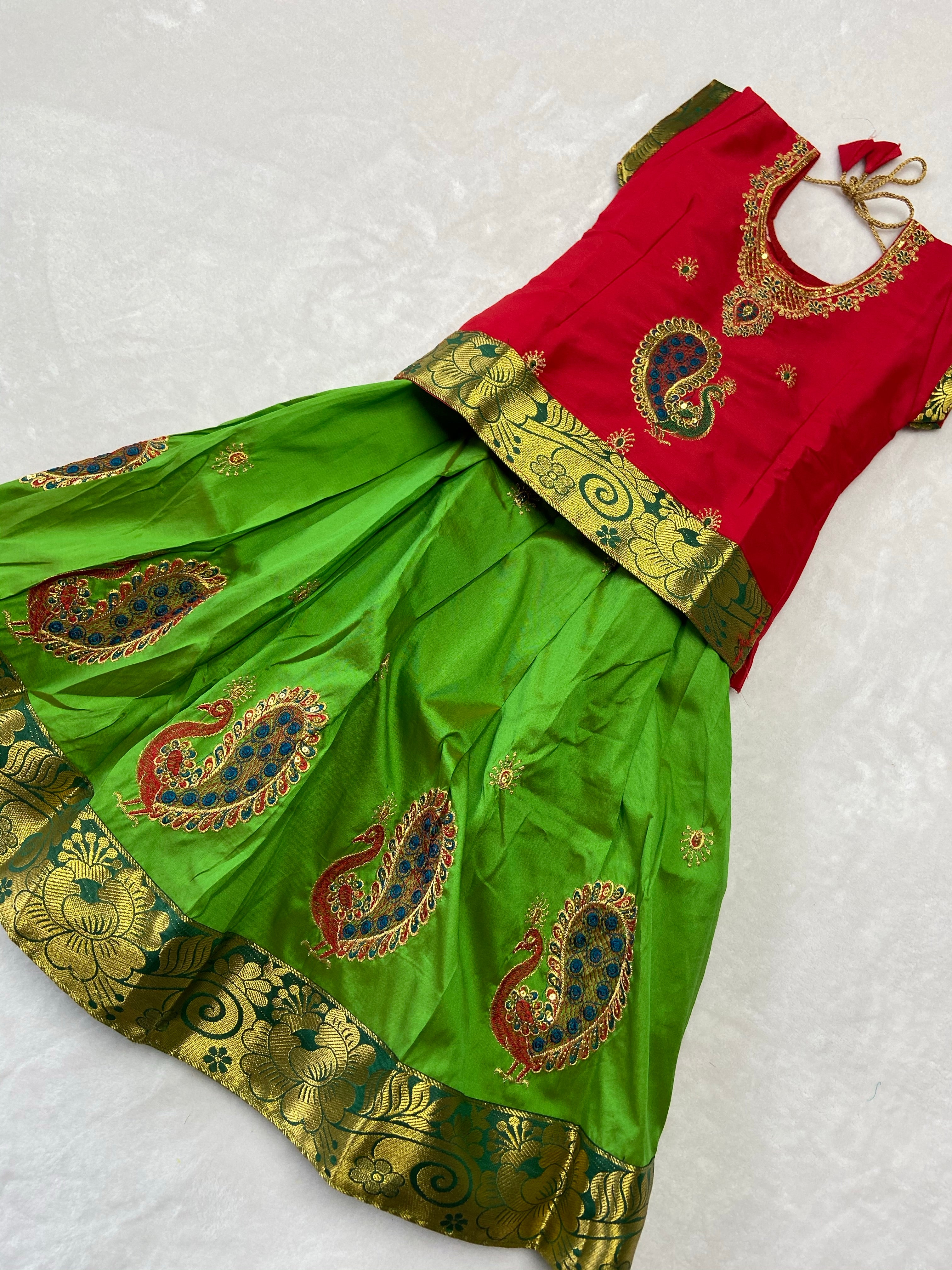 Traditional pattu pavadai - Generic 