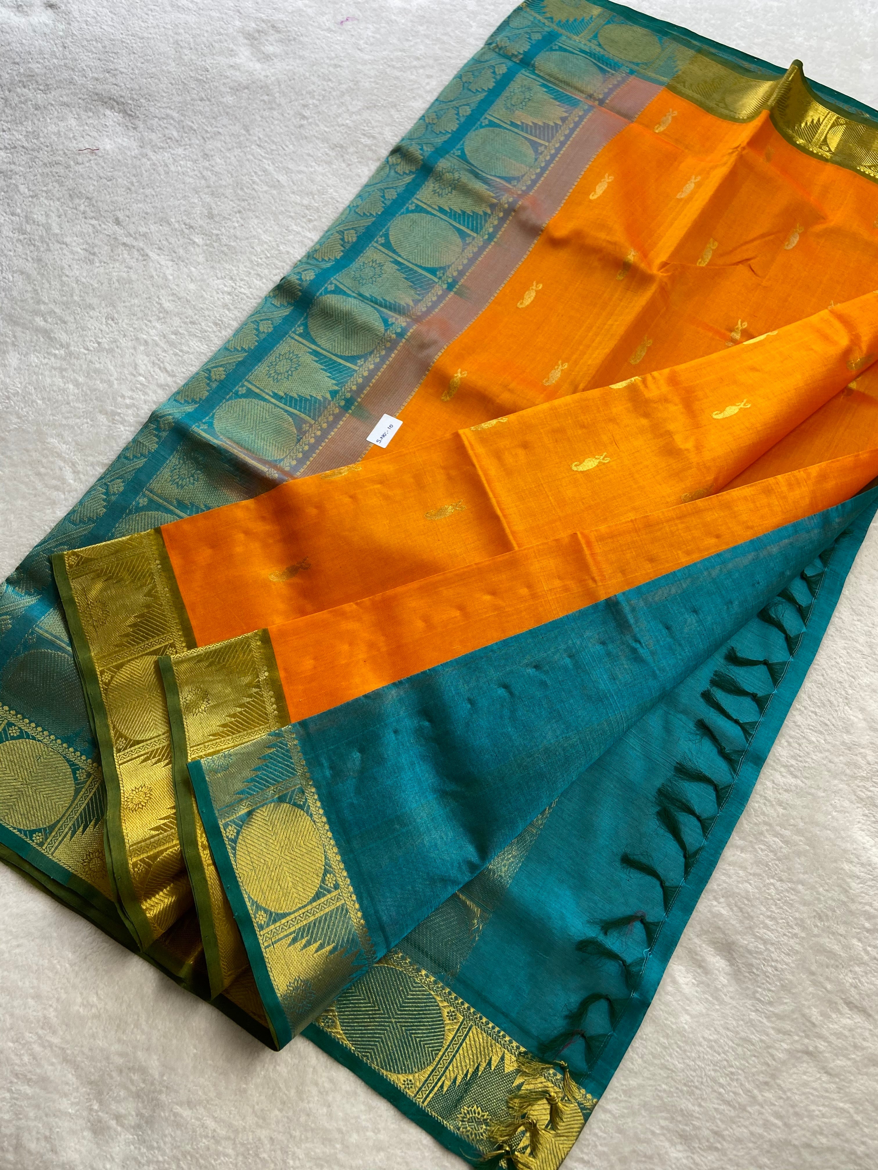 kanchipuram Pure silk cotton Saree - Generic 