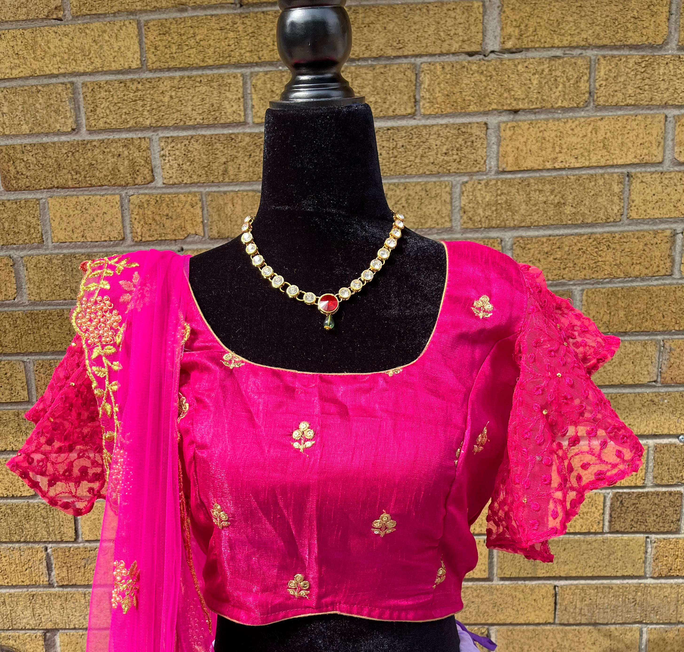 Fully stitched half saree or Lehenga  set