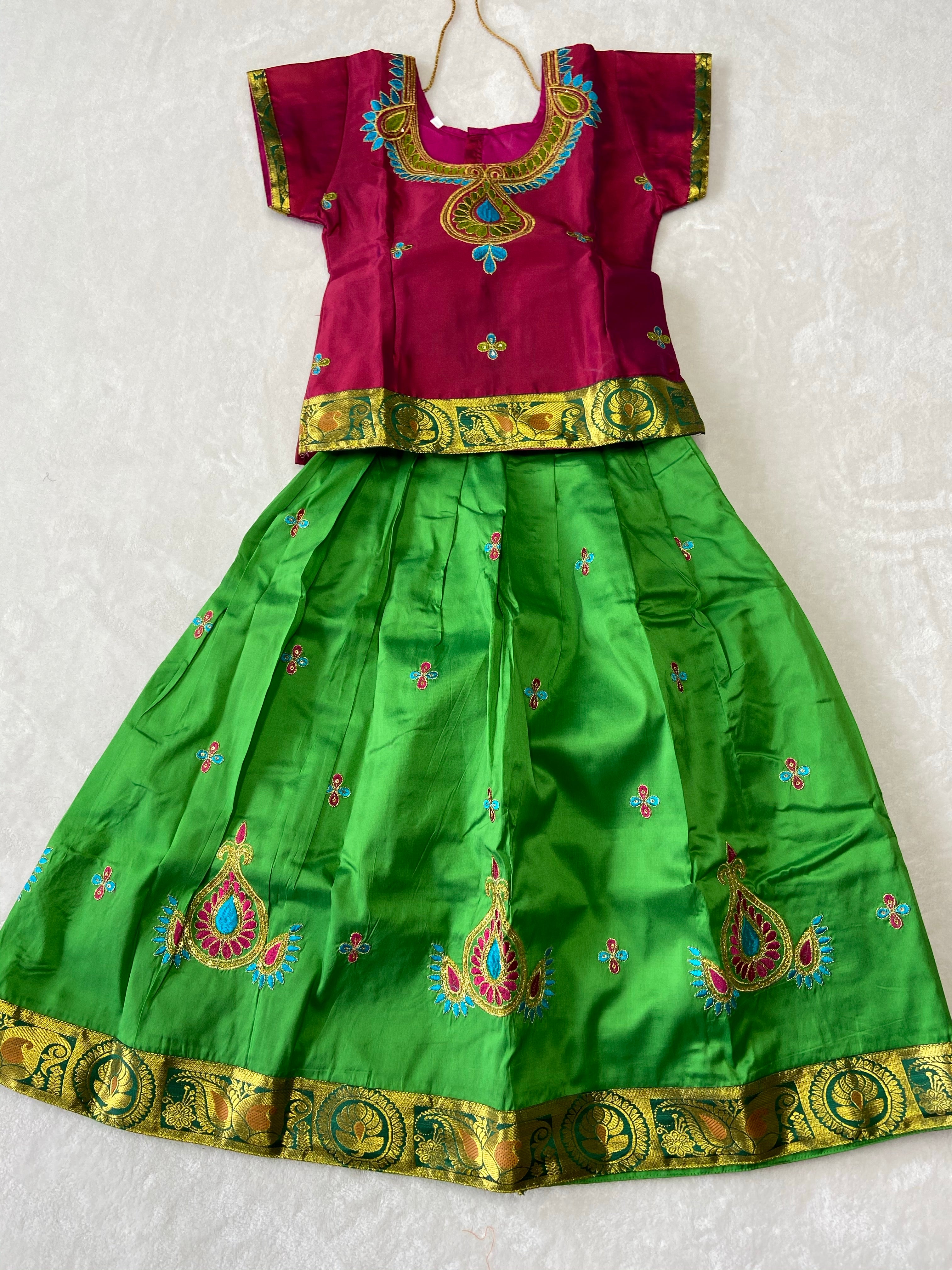 Traditional pattu pavadai - Generic 
