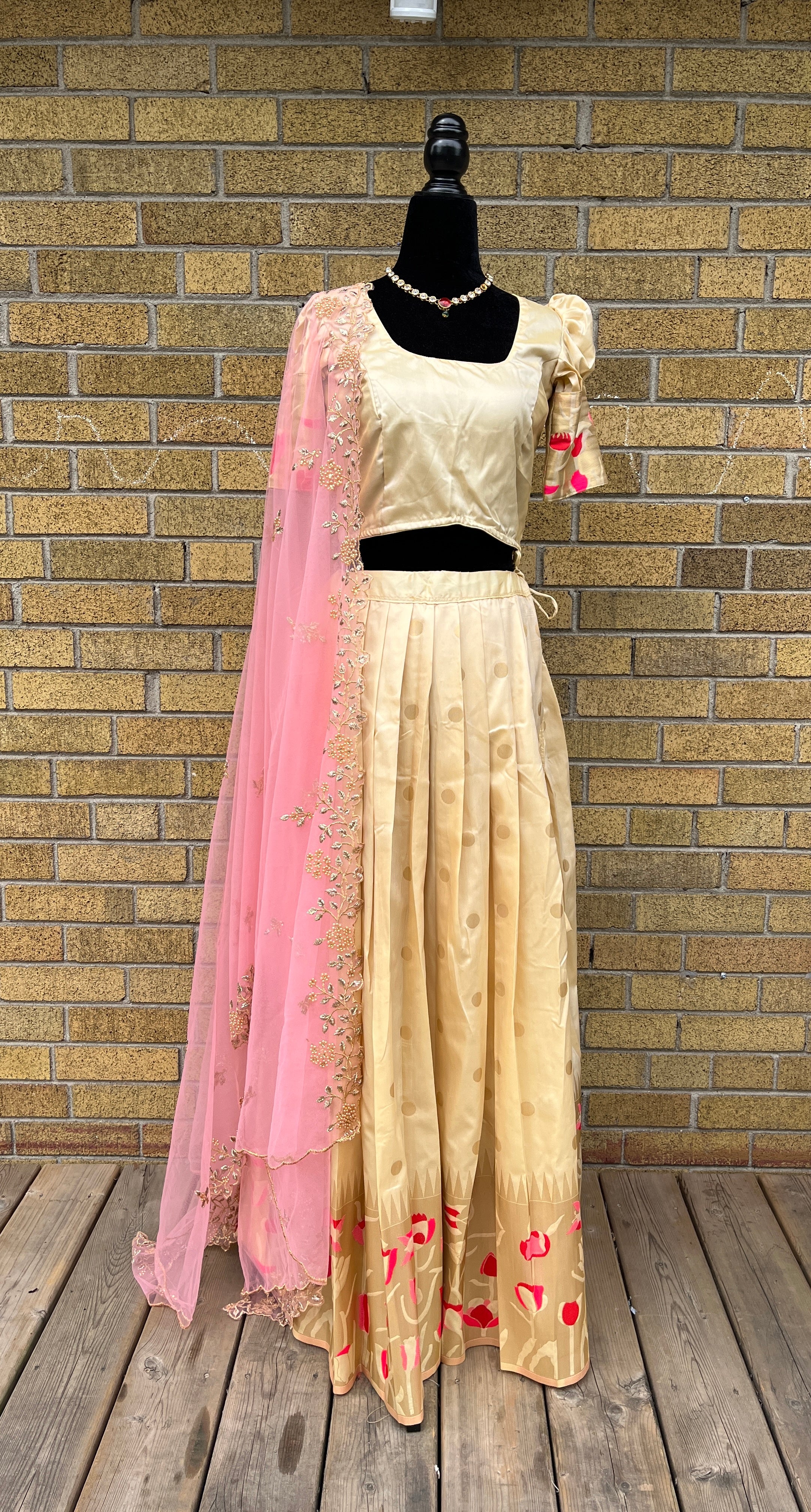 Fully stitched half saree or Lehenga  set