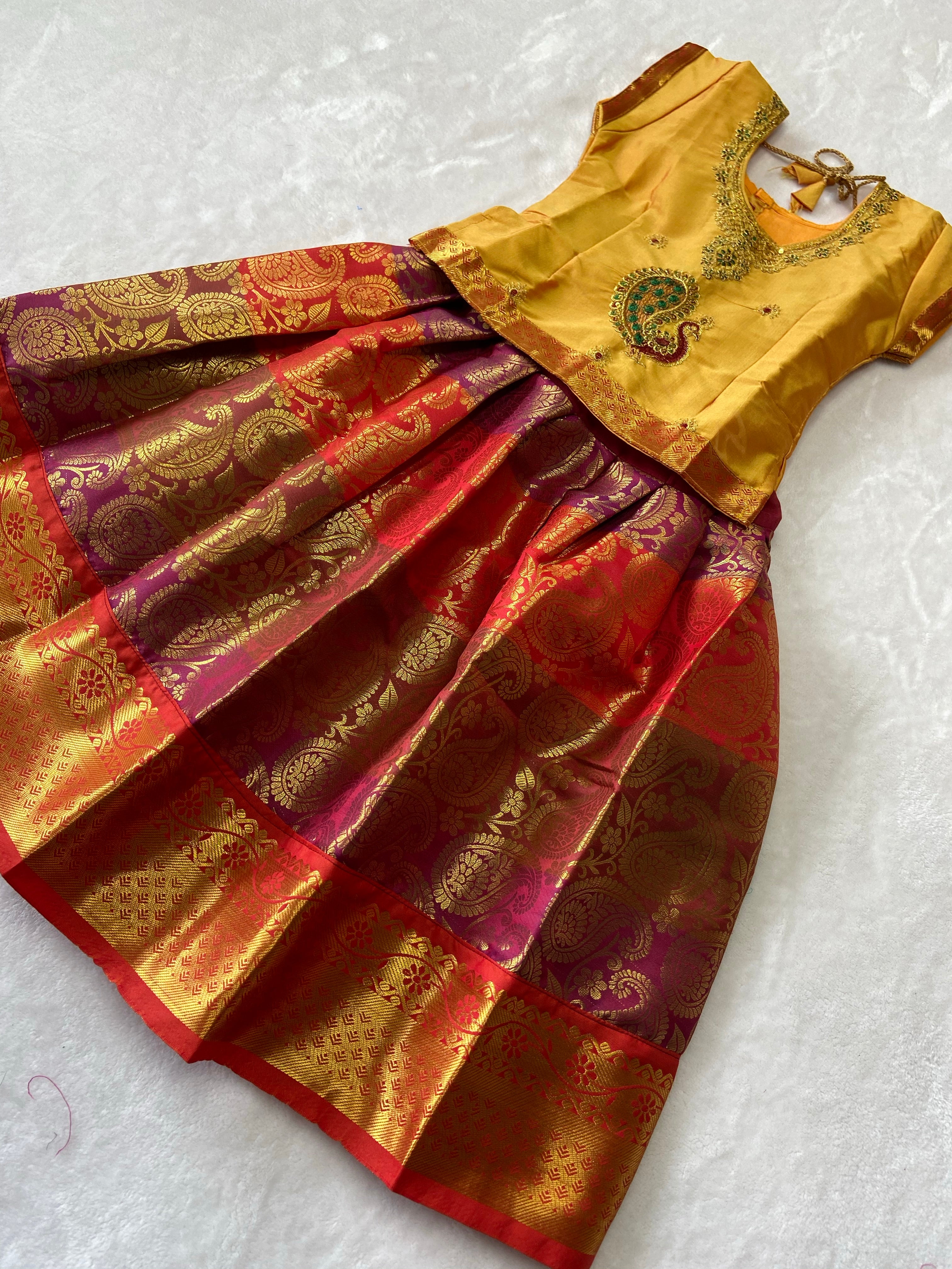 Traditional pattu pavadai - Generic 