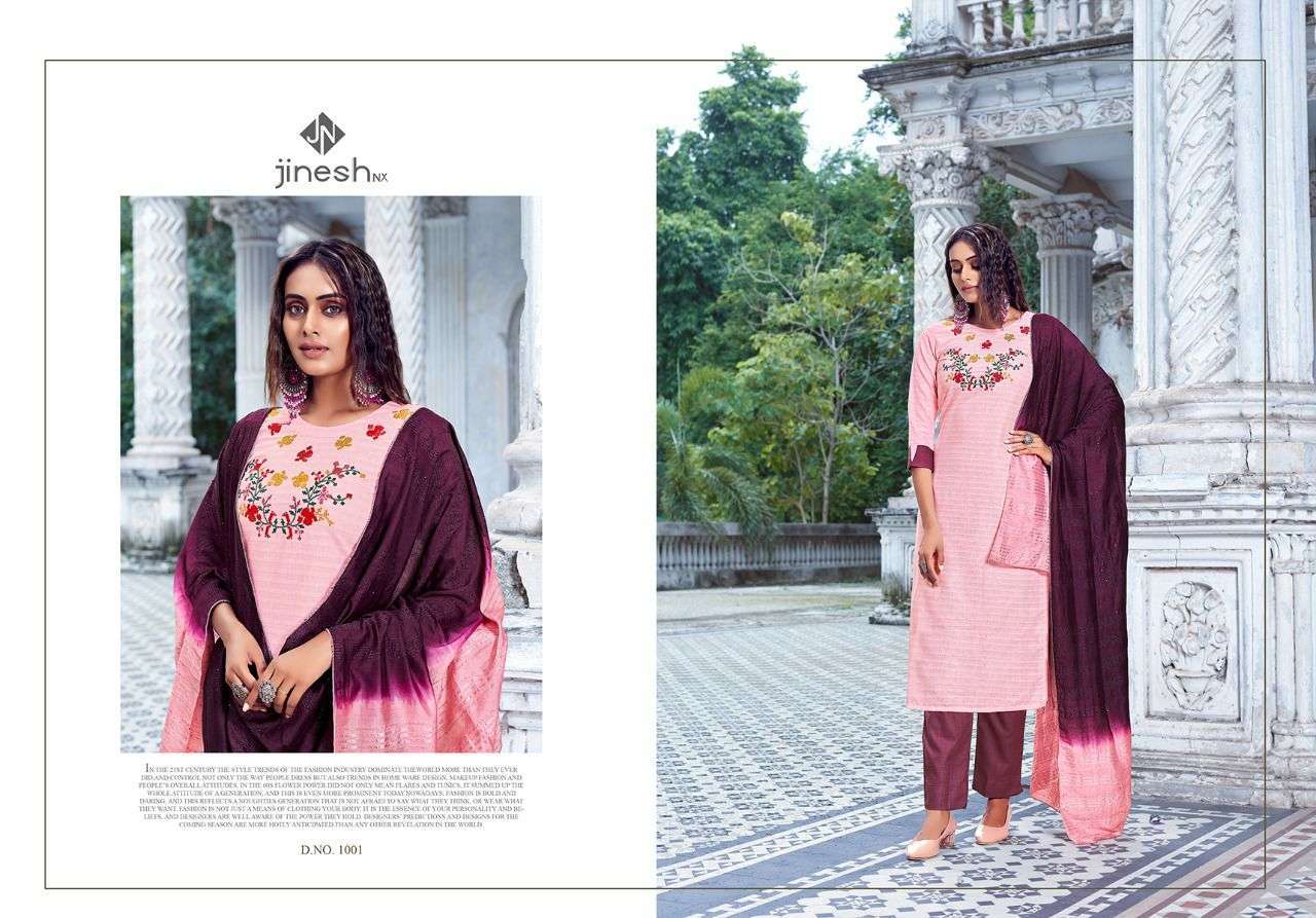 JINESH NX PRESENTS AARVI  COTTON READYMADE FANCY KURTIS CATALOG