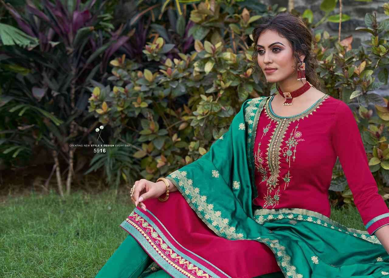 Kessi Presents Virasat  Jam Silk Straight Salwar Suit