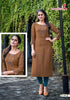 Veer Fancy Handwork Silk Kurti (Top only)