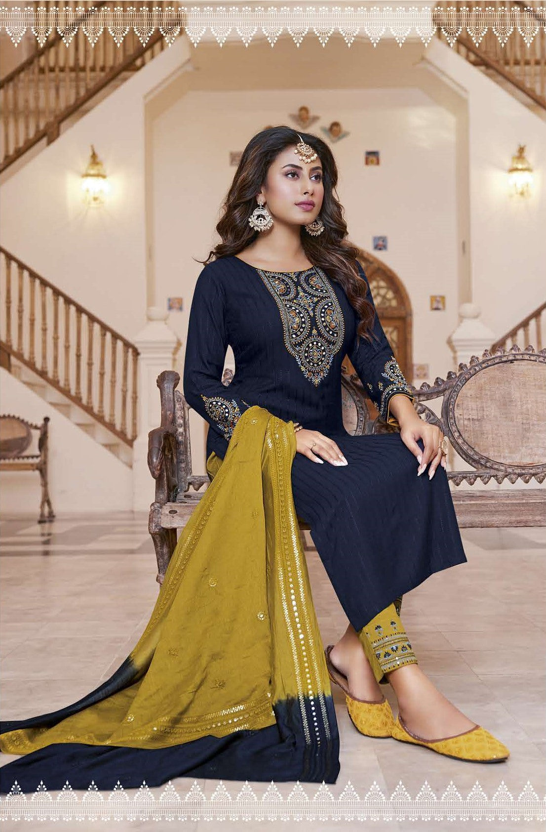 Ladies Flavour Presents Kashish Vol-4 Fancy Rayon Kurtis with Pant And Dupatta Collection