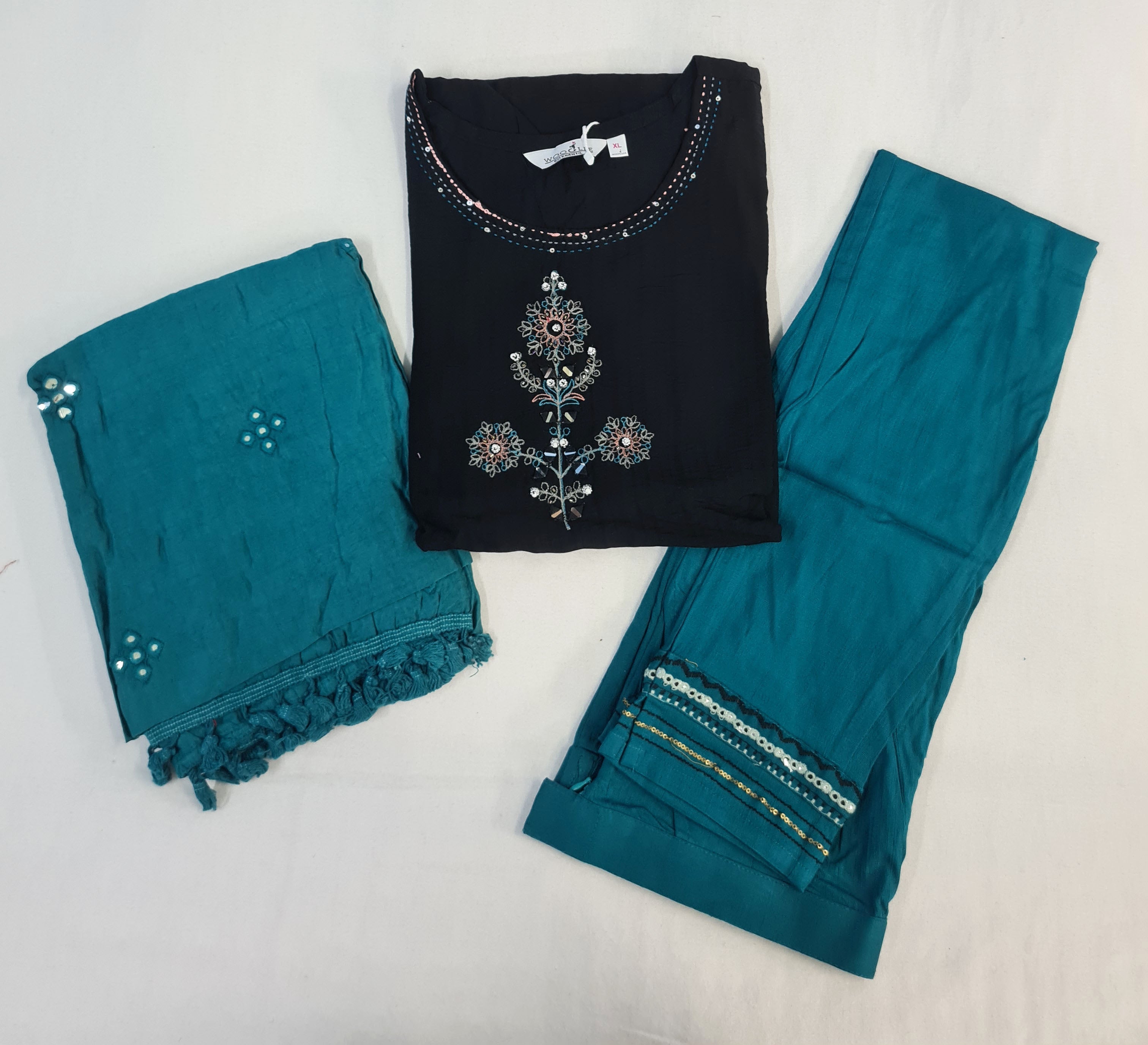 Wooglee Presents Destiny NX Fancy Kurtis With Pant And Dupatta Collection.