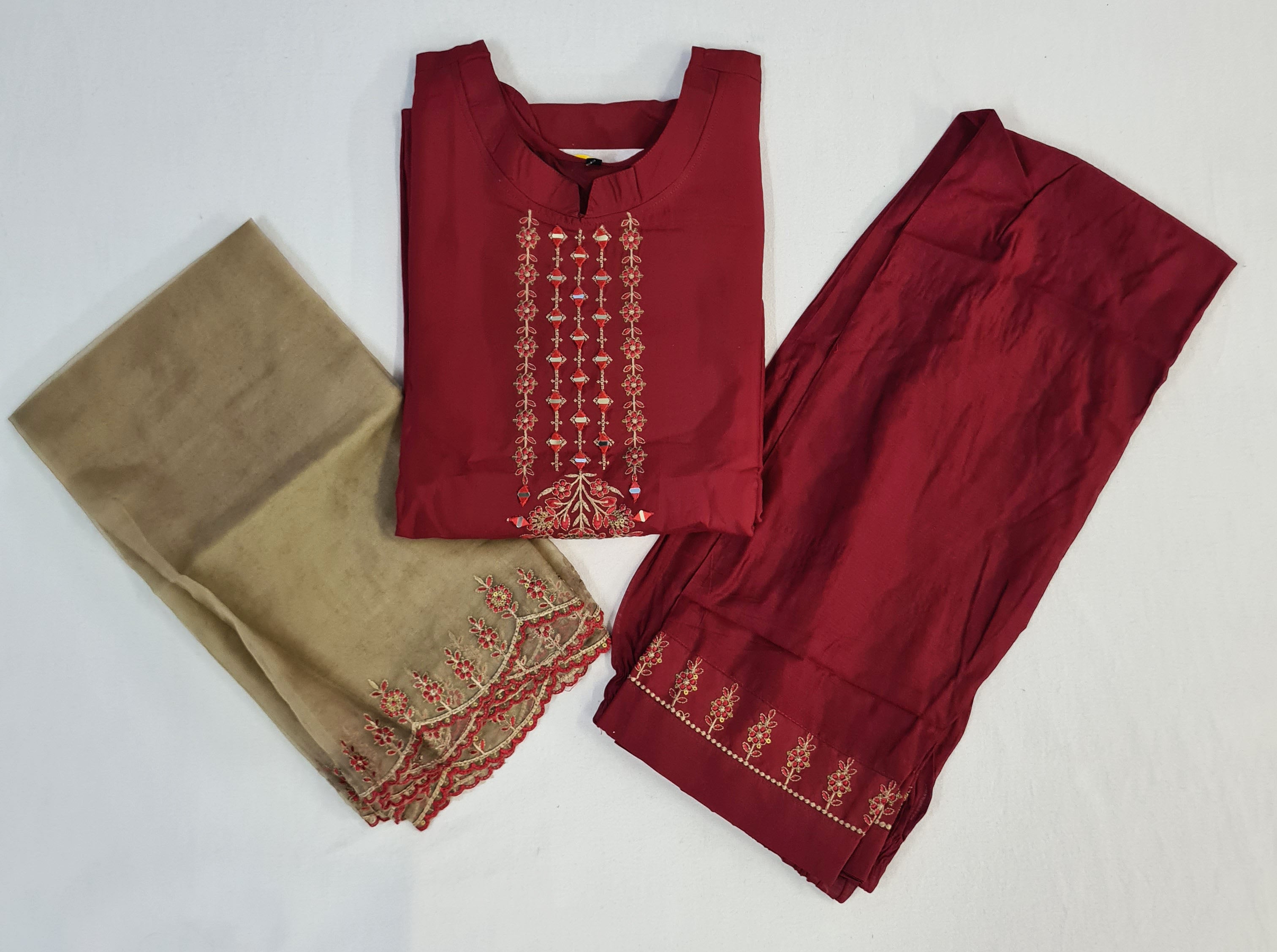 Rangoon Presents Aarohi Viscose Designer Kurtis With Pant And Dupatta Collection