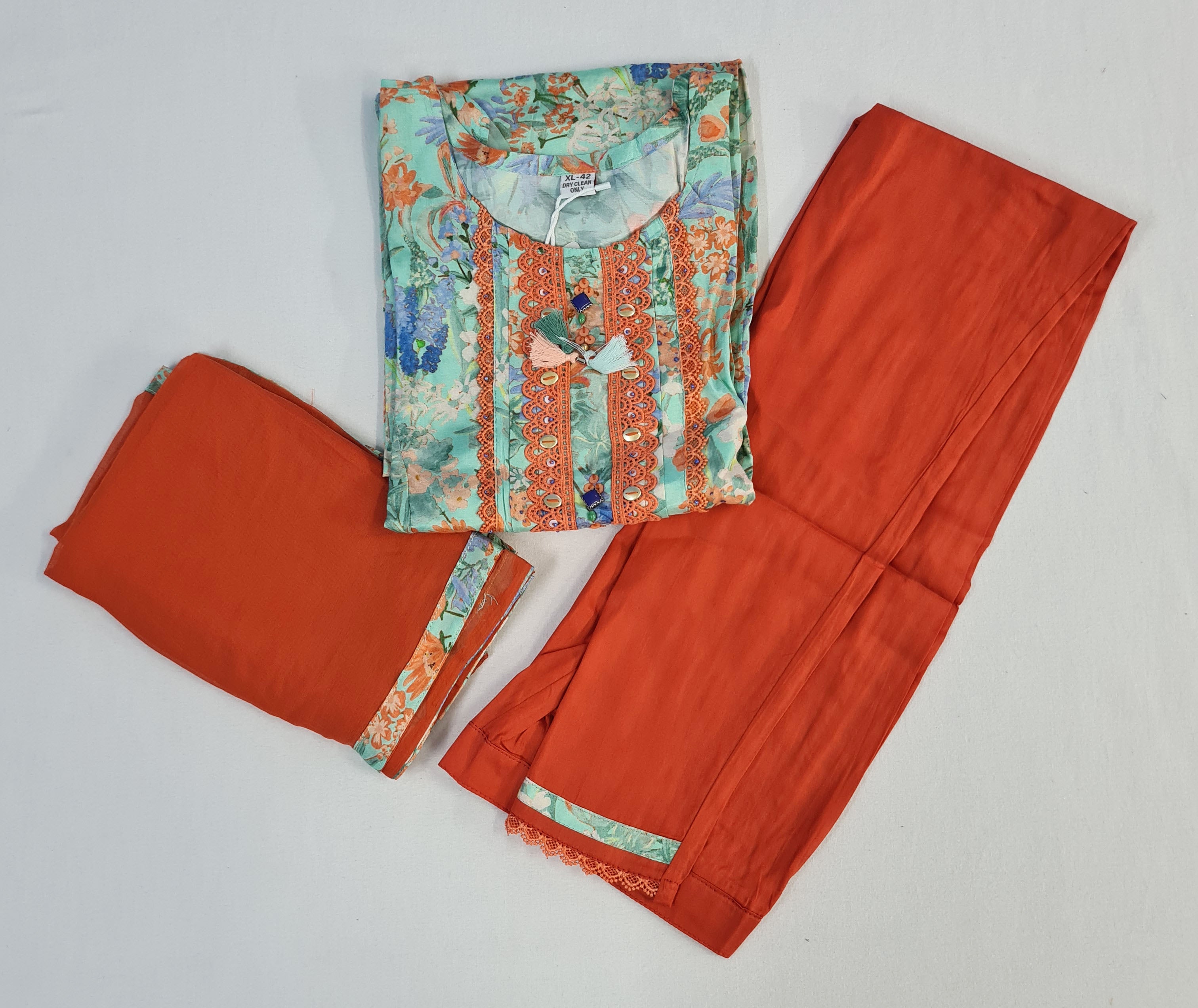 Anju Fabrics Presents Affair Viscose Silk Stitch Readymade Kurtis Collections