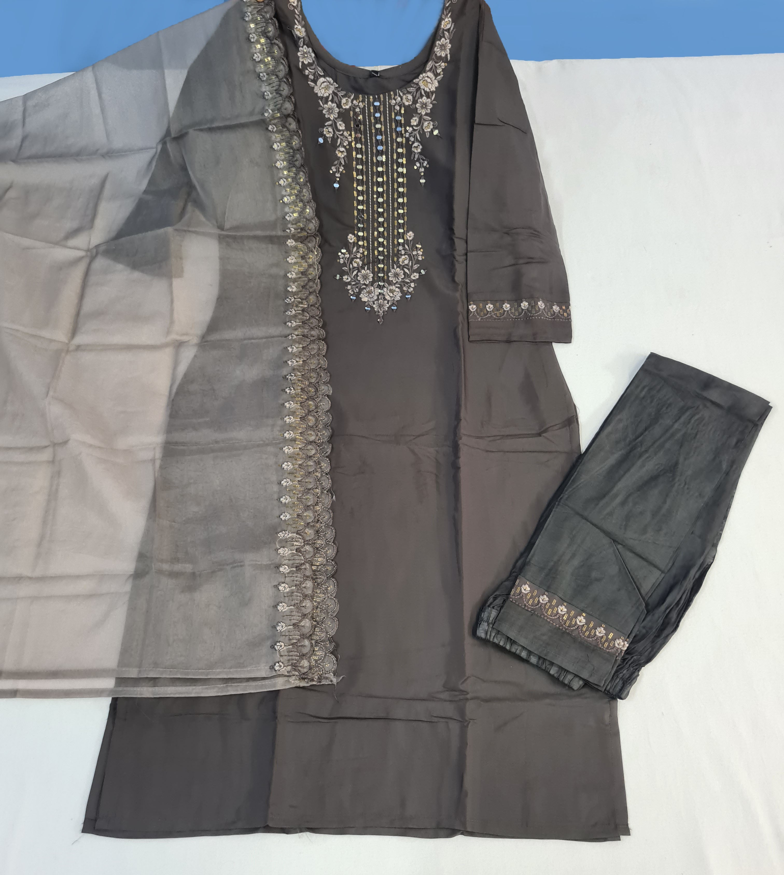 Rangoon Presents Aarohi Viscose Designer Kurtis With Pant And Dupatta Collection