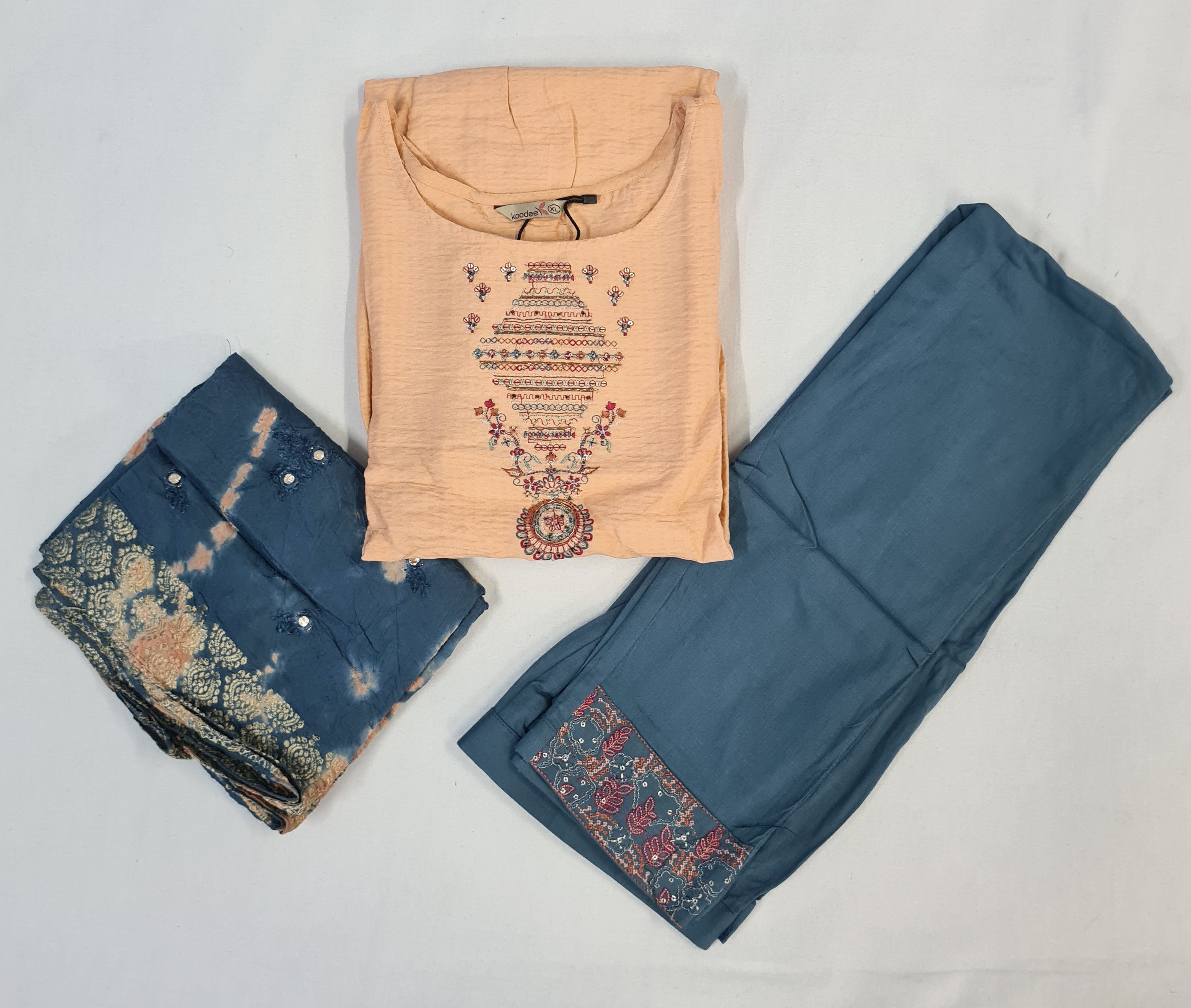 Koodee Presents Riva Vol-07 Fancy Straight Kurtis With Pant And Dupatta Collection