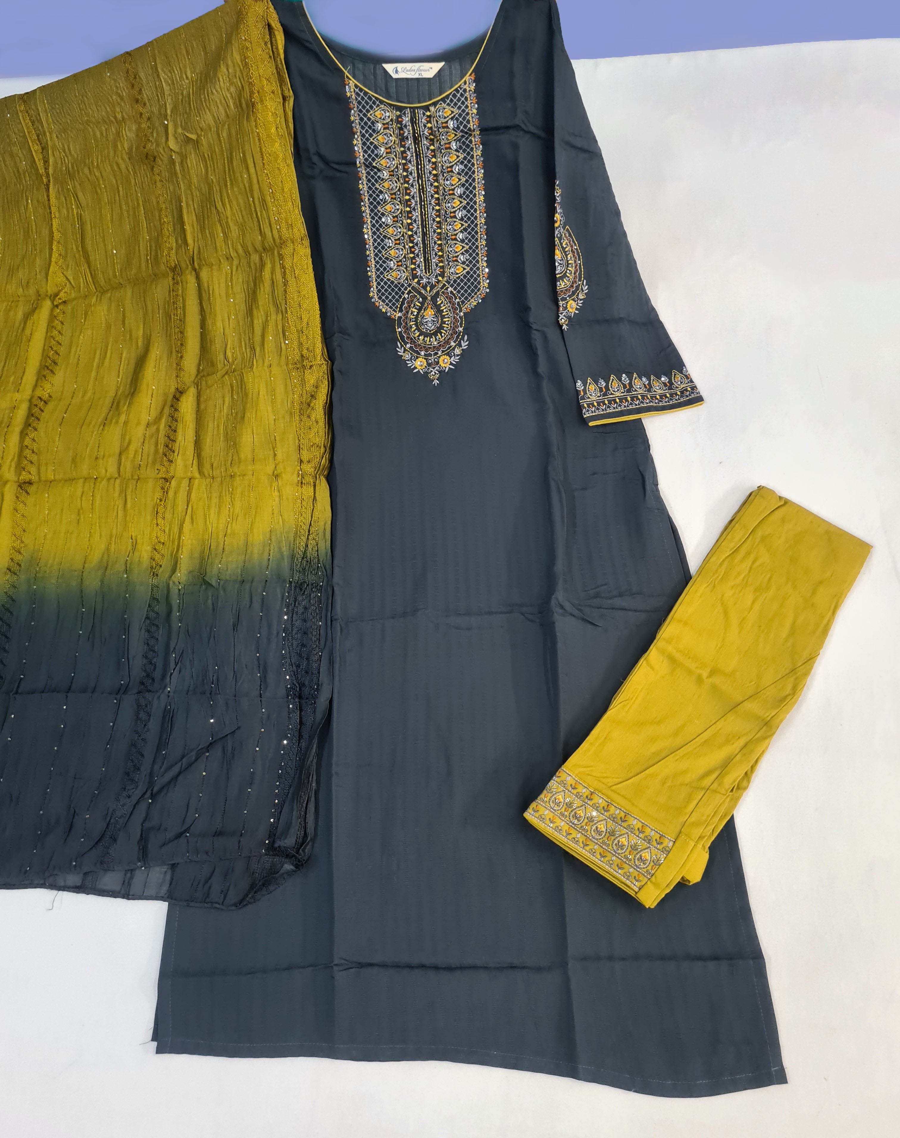 Ladies Flavour Presents Copper Stone Vol-13 Pure Viscose Kurtis with Pant And Dupatta collection