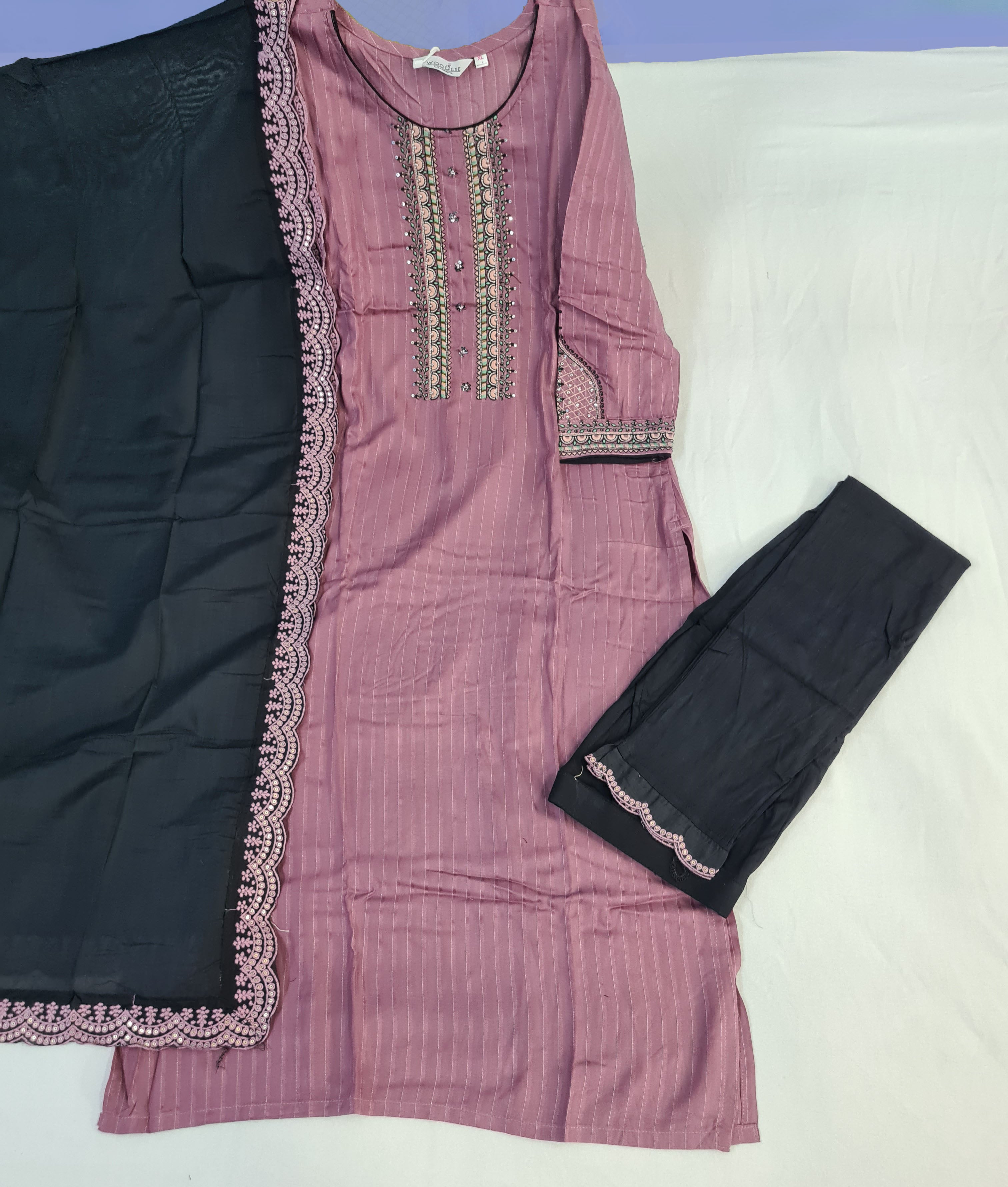 Wooglee Presents Viranga Rayon Top With Bottom And Dupatta Collection
