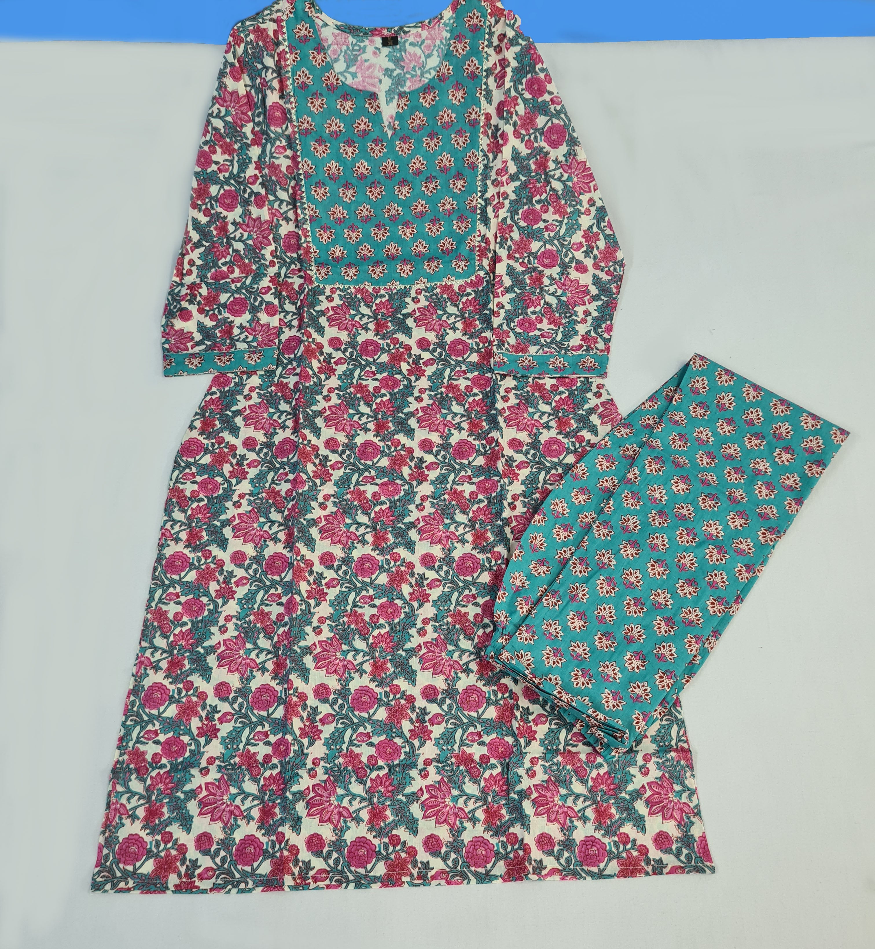 Cotton Fancy Dress Top With Pant Collection